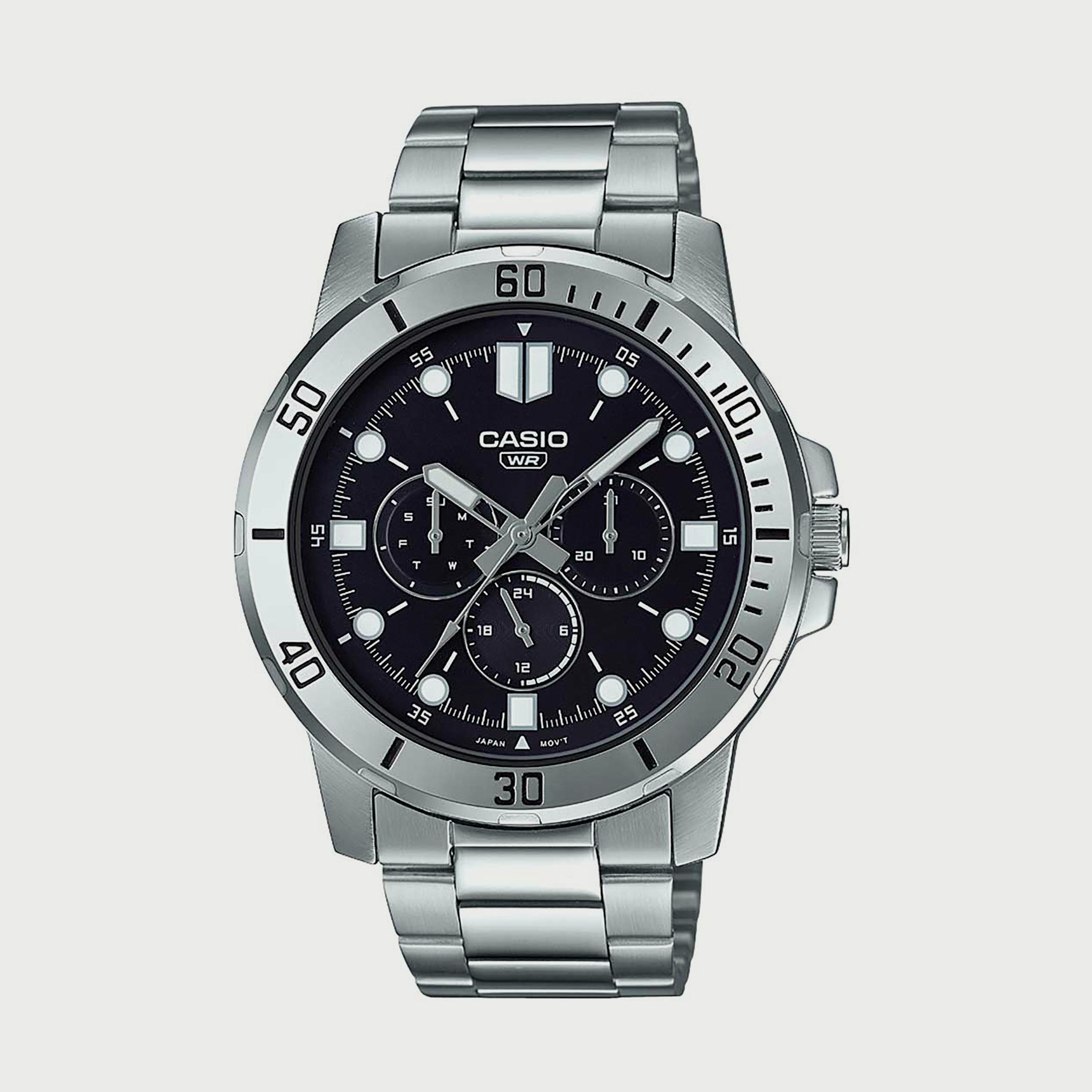 ساعة للرجال فضية انالوج بسوار ستانلس ستيل من كاسيو MTP-VD300D-1EUDF-men-watchesandjewellery-watches-image-1
