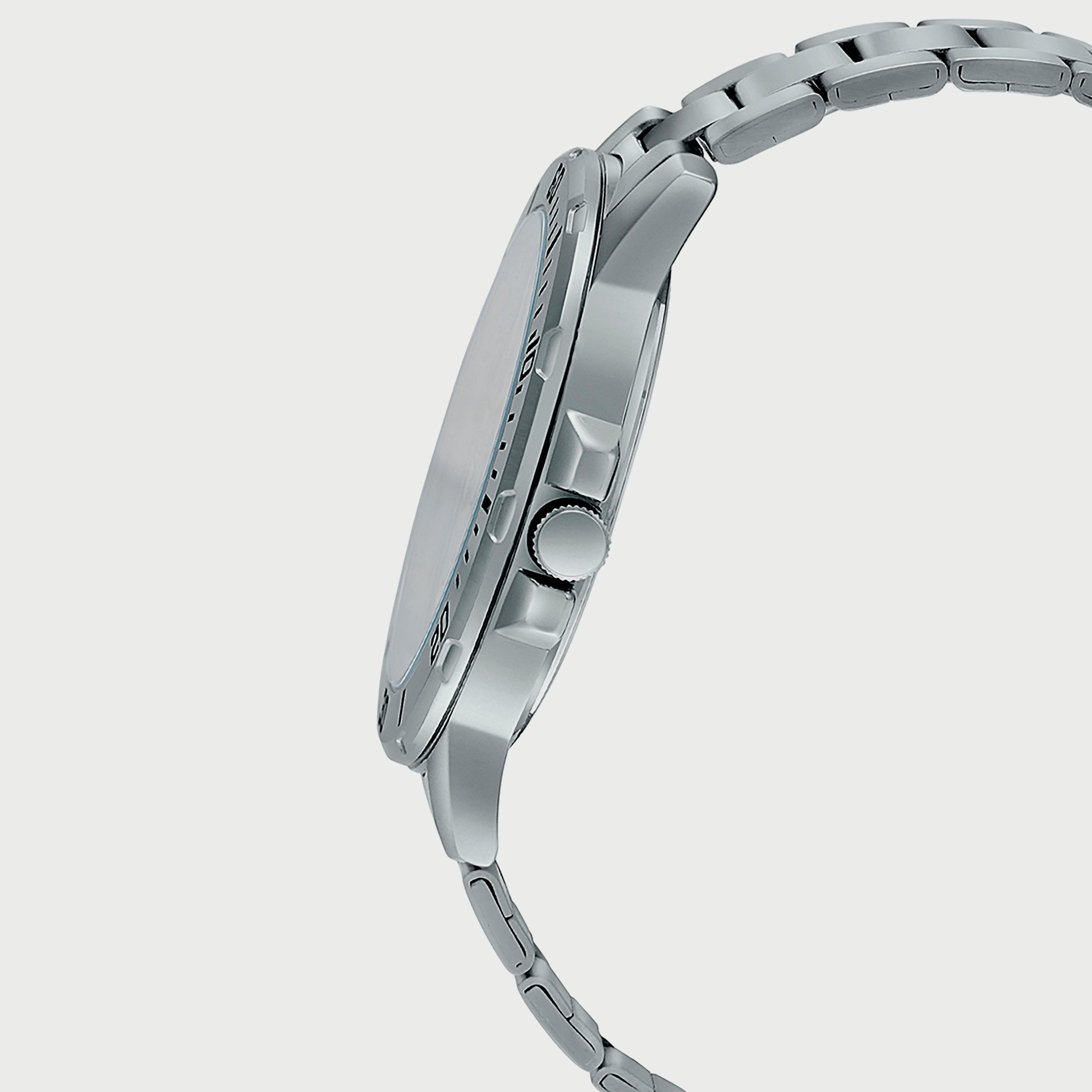 Casio Men's Silver Analog Stainless Steel Strap Watch MTP-VD300D-1EUDF-men-watchesandjewellery-watches-image-2