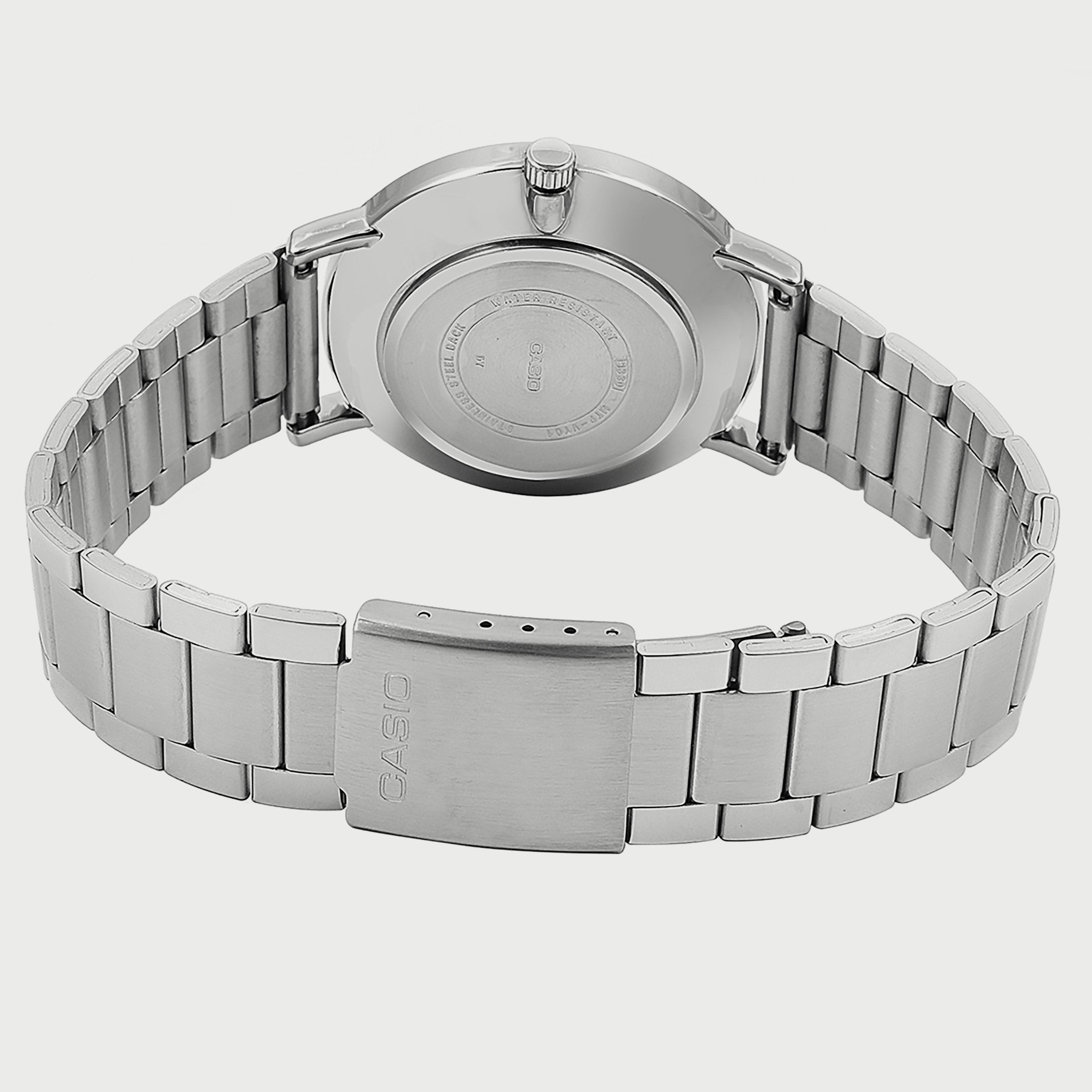 Casio Men's Silver Analog Stainless Steel Strap Watch MTP-VT01D-7BUDF | 40 MM-men-watchesandjewellery-watches-image-3