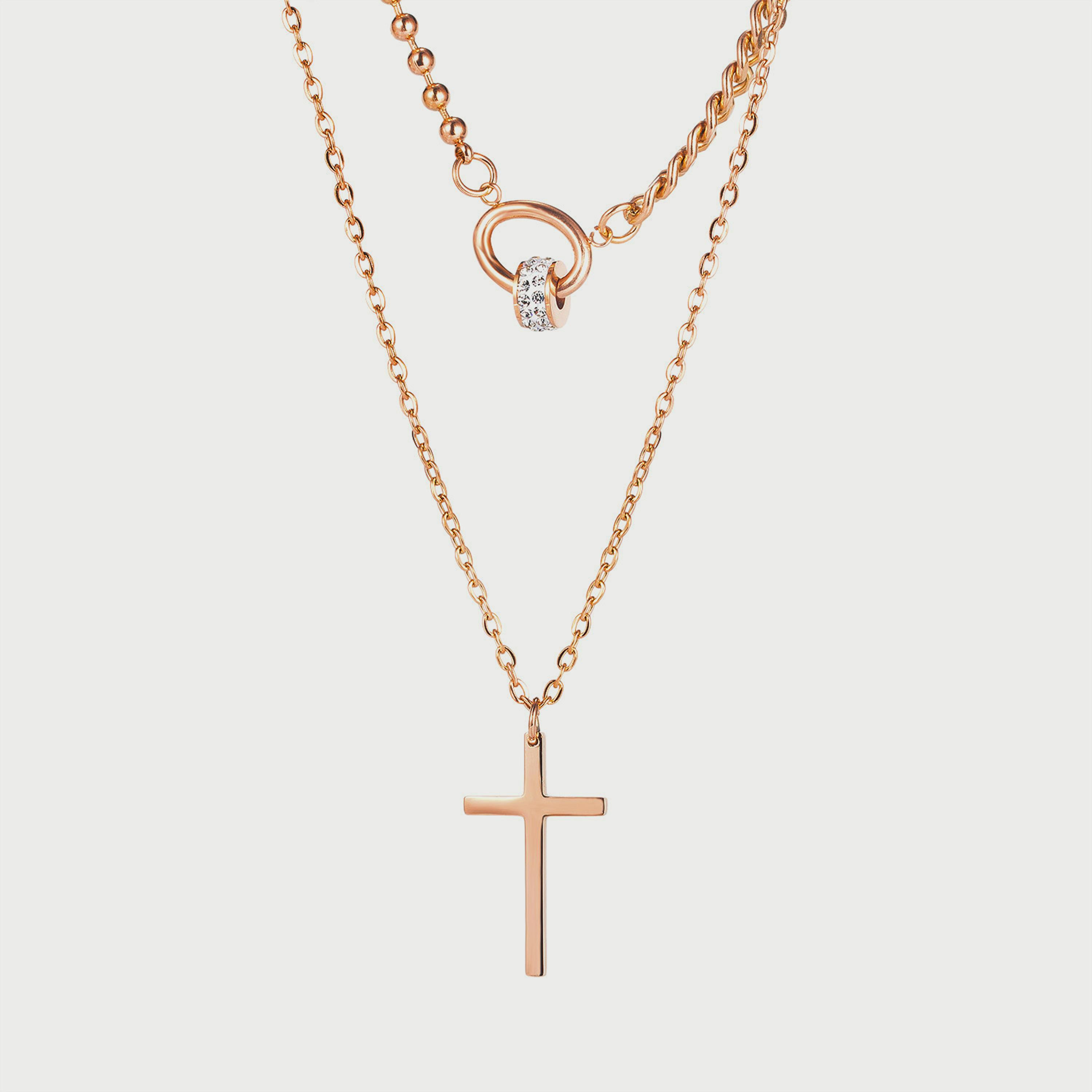 قلادة من الستانلس ستيل للنساء من لي كوبر - LC.N.01015.410-women-watchesandjewellery-jewellery-necklacesandpendants-image-1