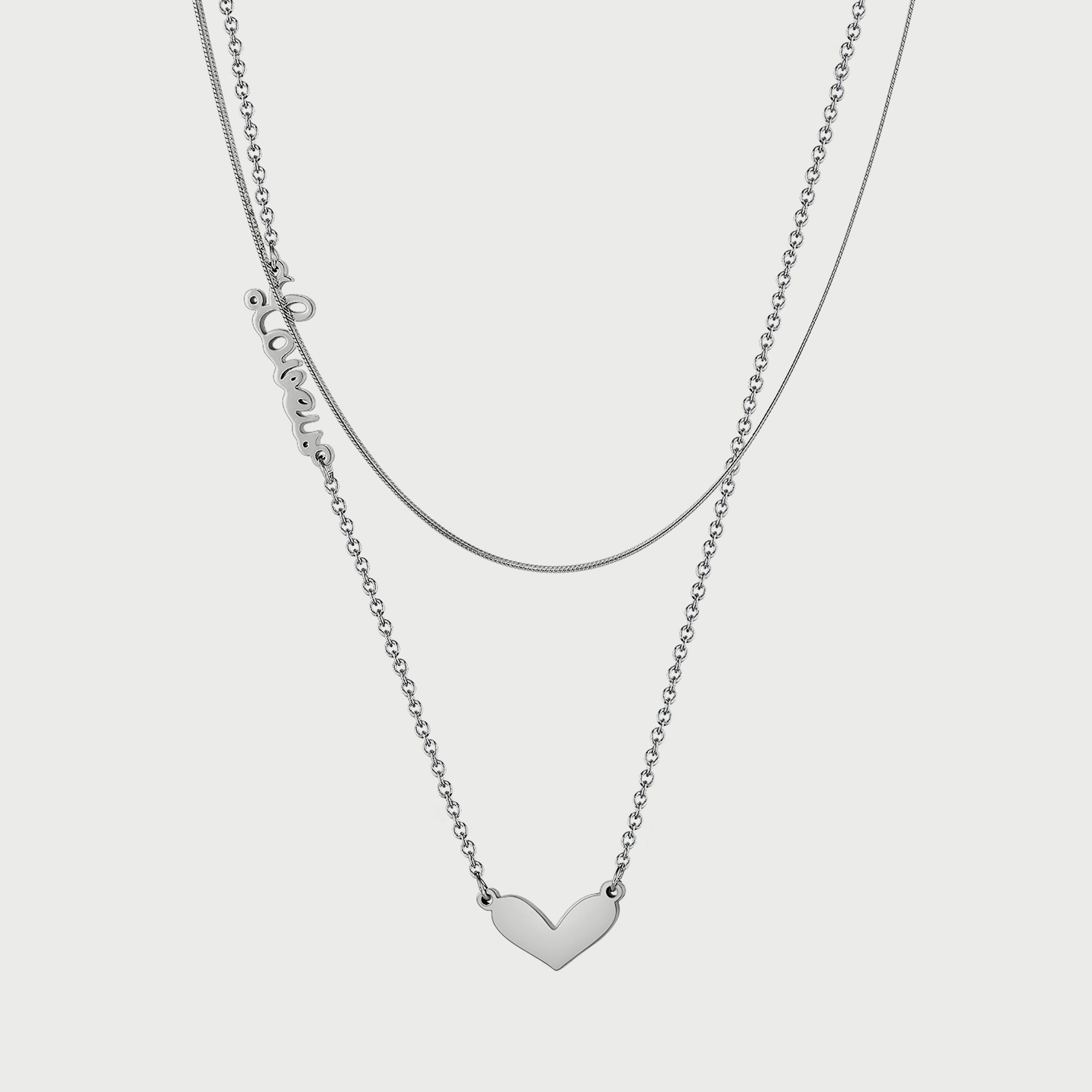 Lee Cooper Women's Stainless Steel Silver Necklace - LC.N.01248.330-women-watchesandjewellery-jewellery-necklacesandpendants-image-1