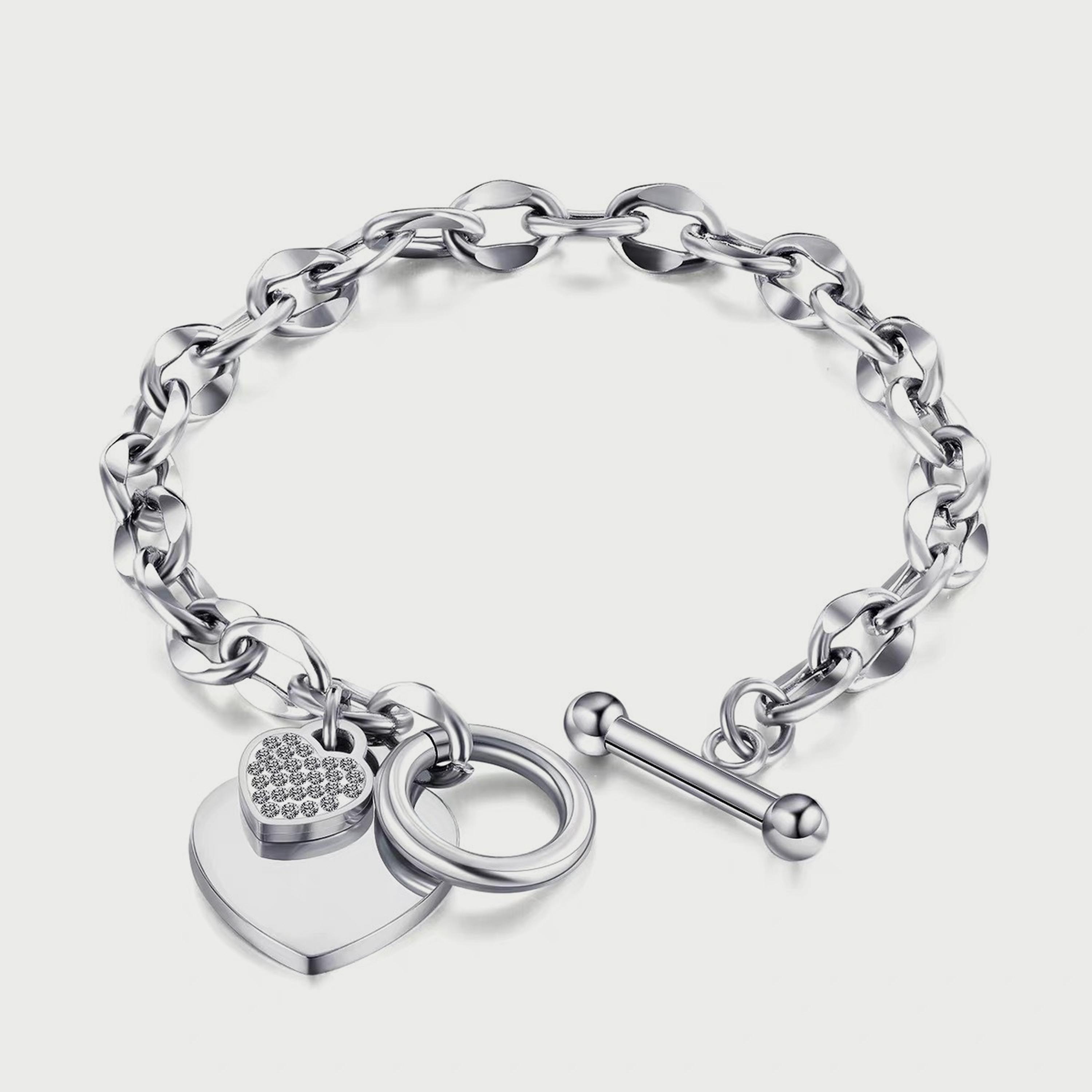 Lee Cooper Women's Stainless Steel Silver Bracelet - LC.B.01038.330-women-watchesandjewellery-jewellery-banglesandbracelets-image-1