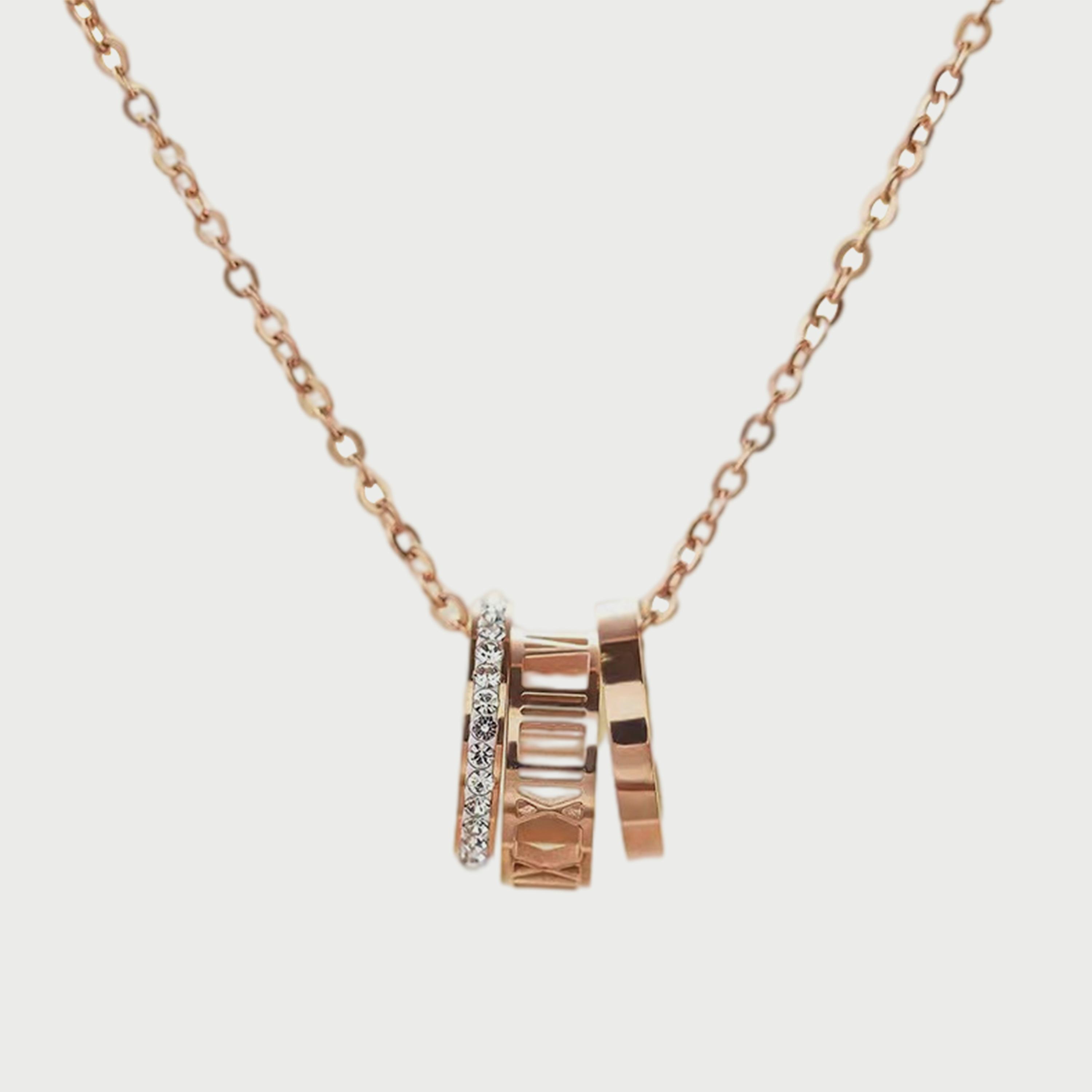 لي كوبر قلادة نسائي من الستانلس ستيل من الذهب الوردي - LC.N.01013.450-women-watchesandjewellery-jewellery-necklacesandpendants-image-1