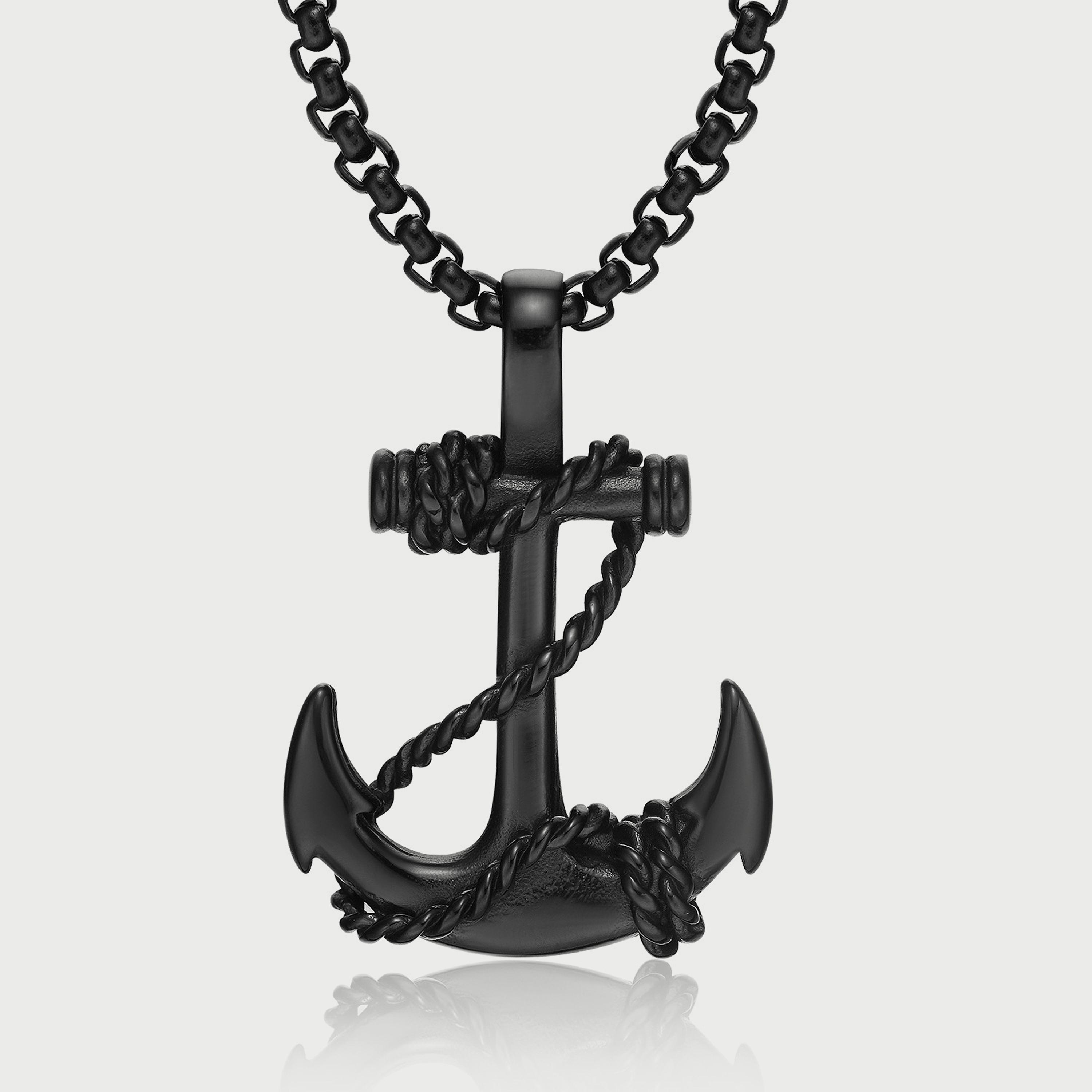 لي كوبر قلادة رجالية من الستانلس ستيل أسود - LC.N.01174.650-men-watchesandjewellery-necklacesandpendants-image-1