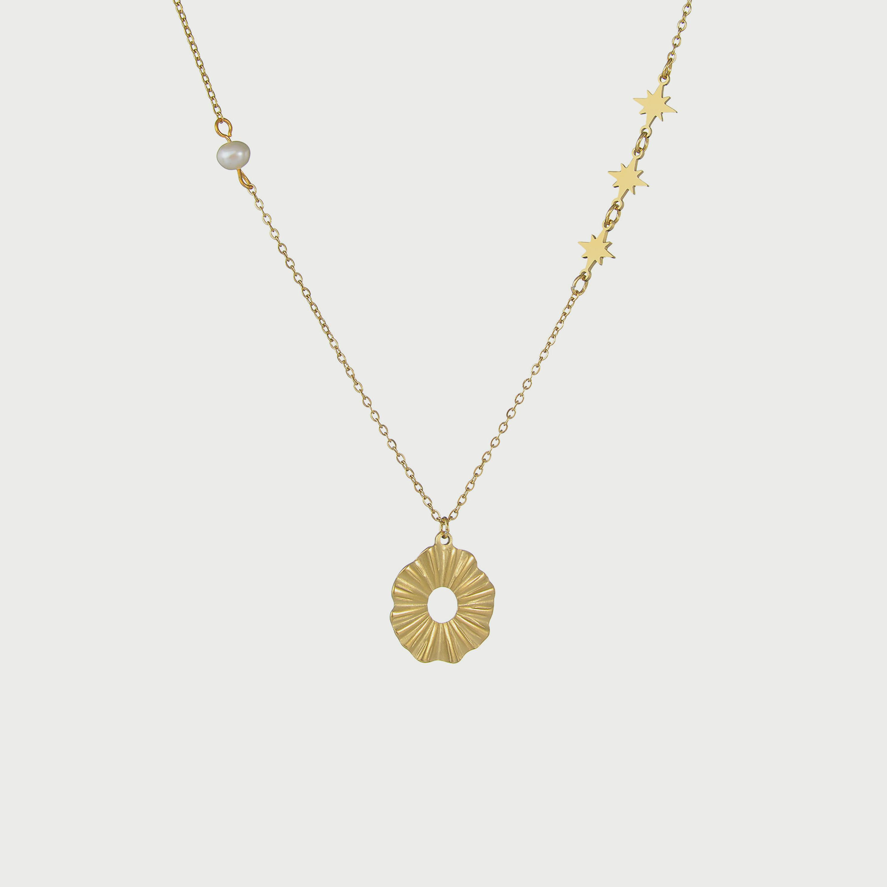  LC.N.01243.110 قلادة لي كوبر للنساء من ستانلس ستيل بلون ذهبي -women-watchesandjewellery-jewellery-necklacesandpendants-image-1