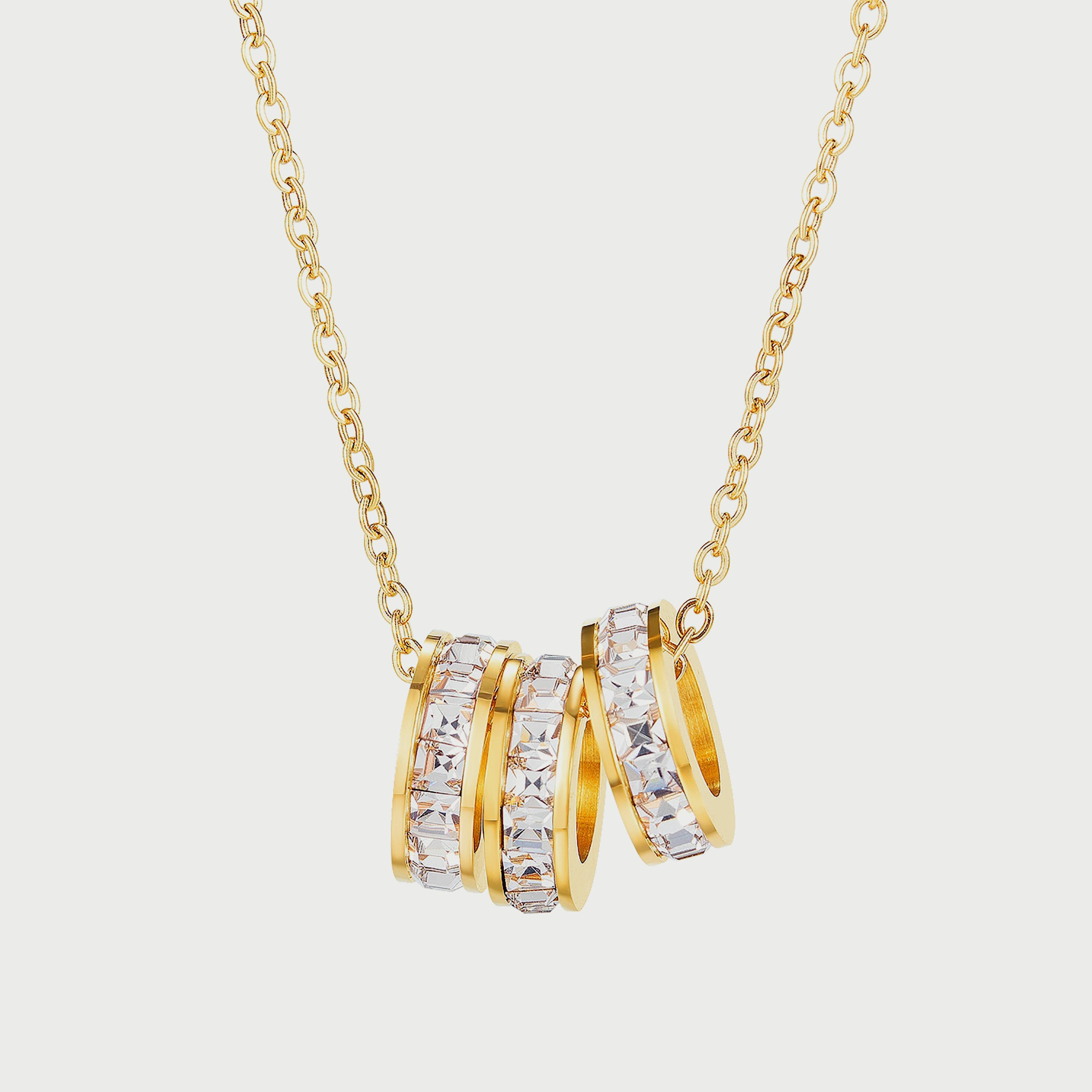 قلادة ذهبية من الستانلس ستيل للنساء من لي كوبر - LC.N.01223.110-women-watchesandjewellery-jewellery-necklacesandpendants-image-1