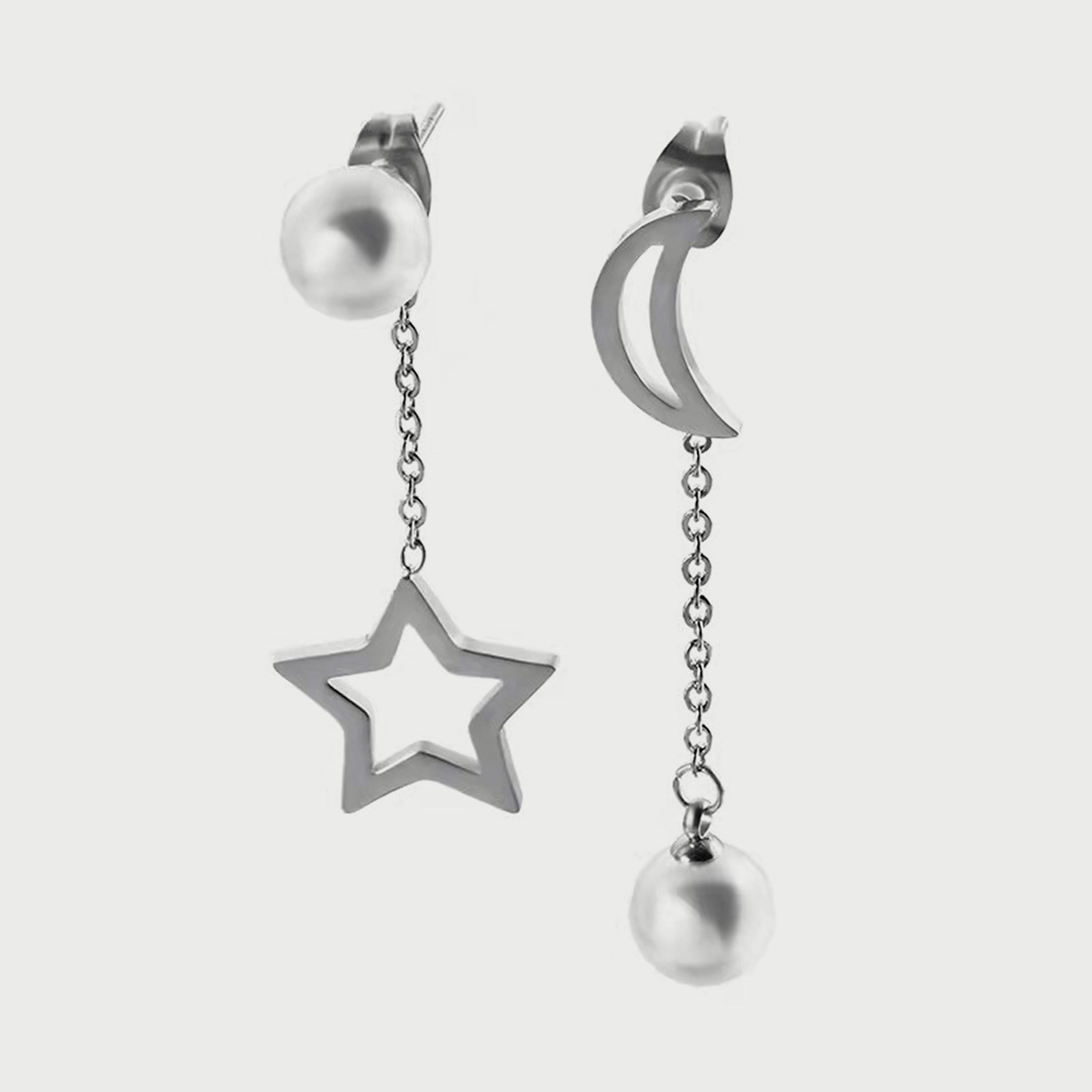 لي كوبر أقراط نسائية من الستانلس ستيل فضة من اللؤلؤ - LC.E.01060.330-women-watchesandjewellery-jewellery-earrings-image-1