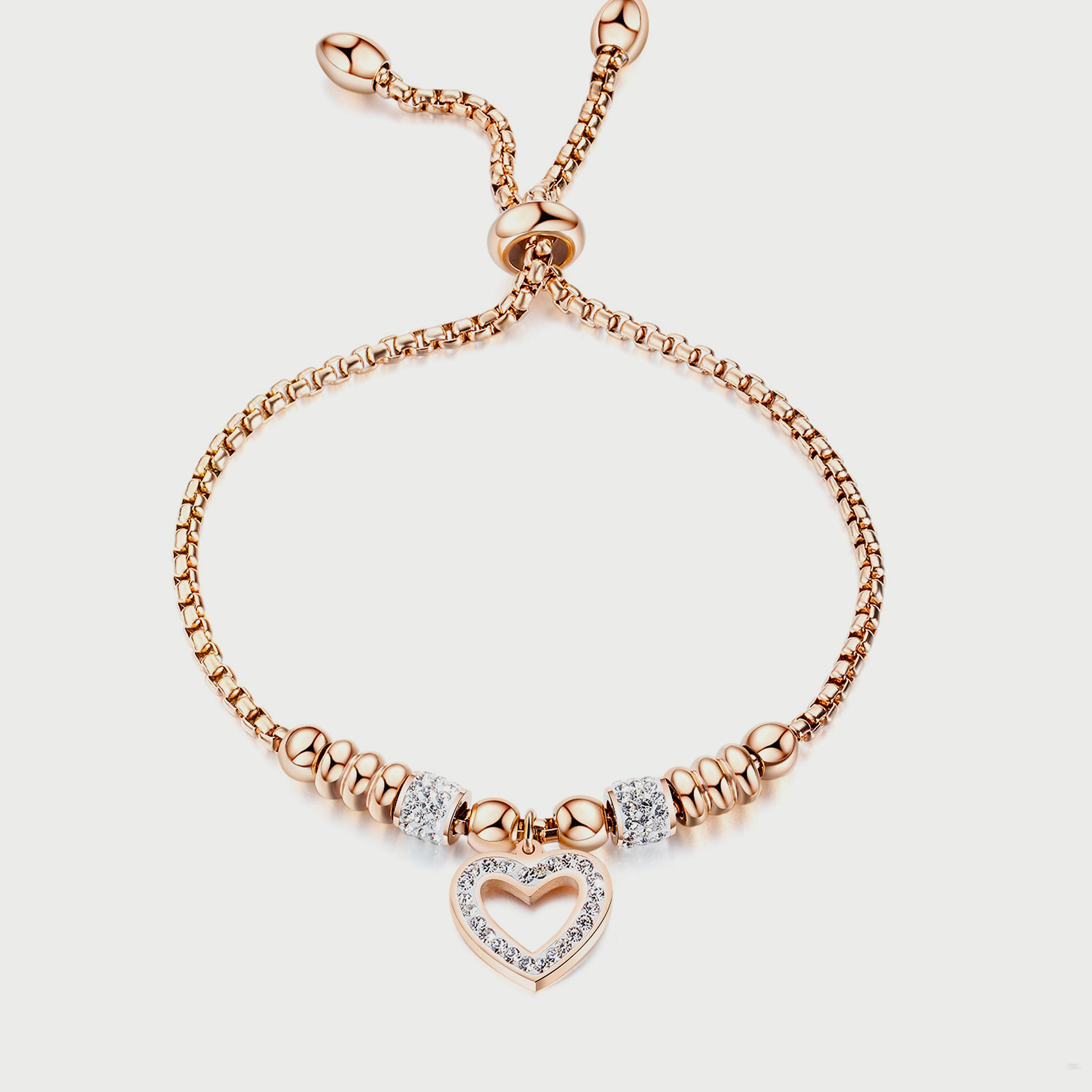 لي كوبر سوار منزلق من الستانلس ستيل من الذهب الوردي للنساء - LC.B.01030.440-women-watchesandjewellery-jewellery-banglesandbracelets-image-1