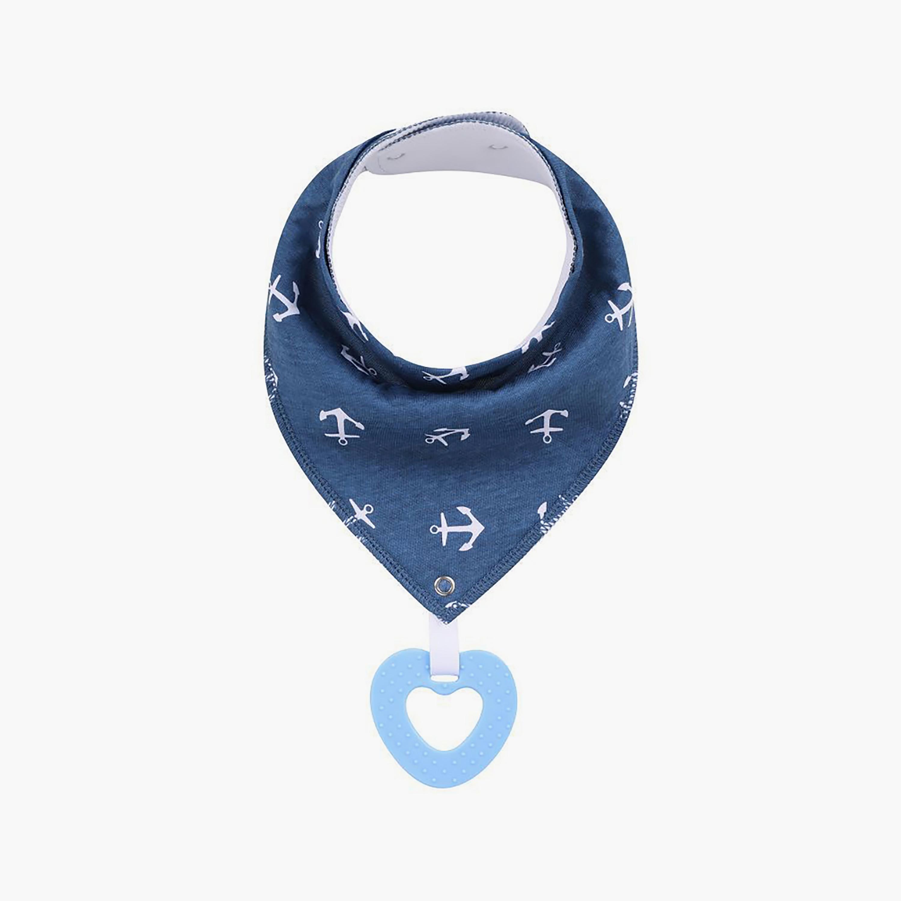 Little Story 2-Piece Anchor Print Drool Bib Set-baby-feeding-bibs-image-3