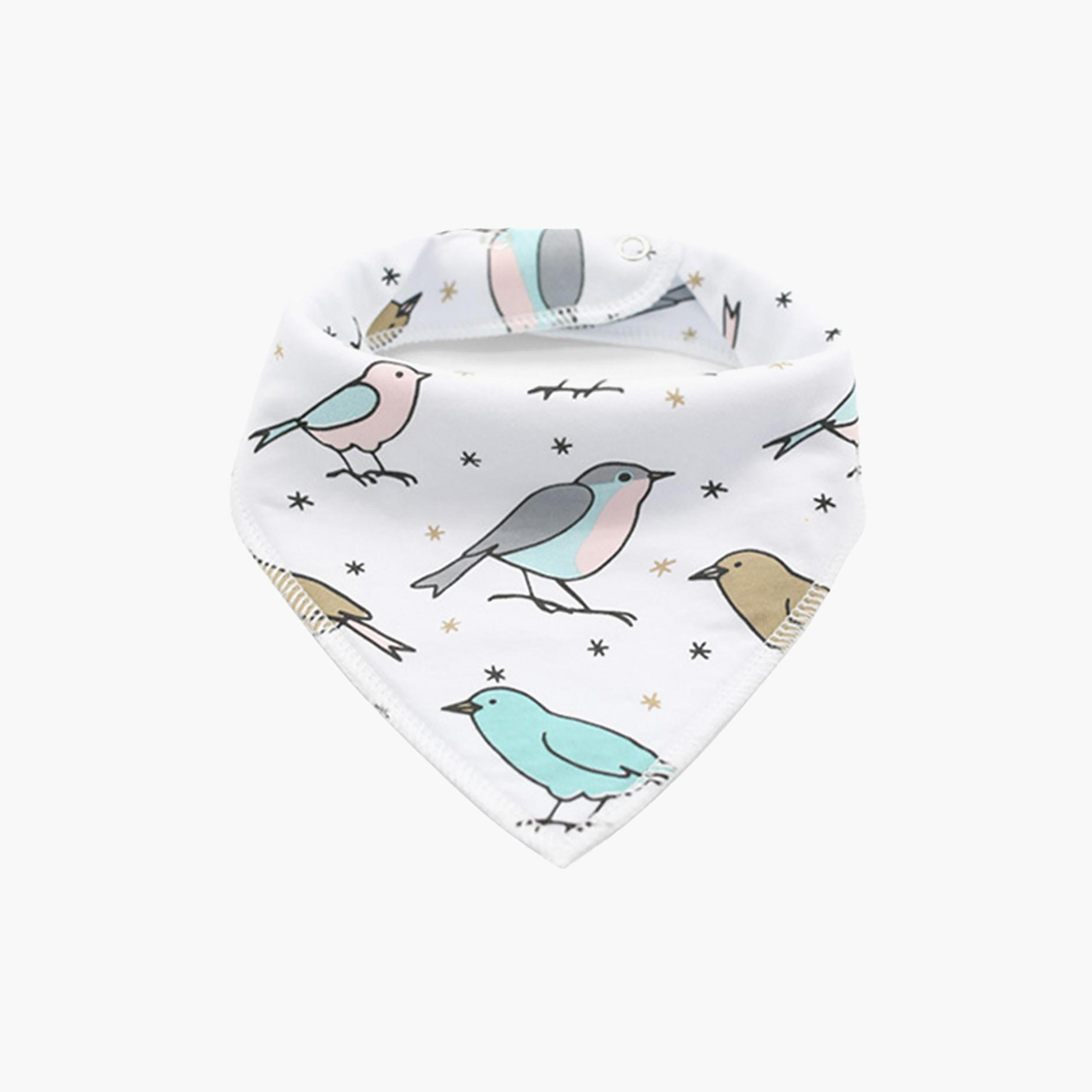 Little Story Printed 4-Piece Drool Bib Set-baby-feeding-bibs-image-2