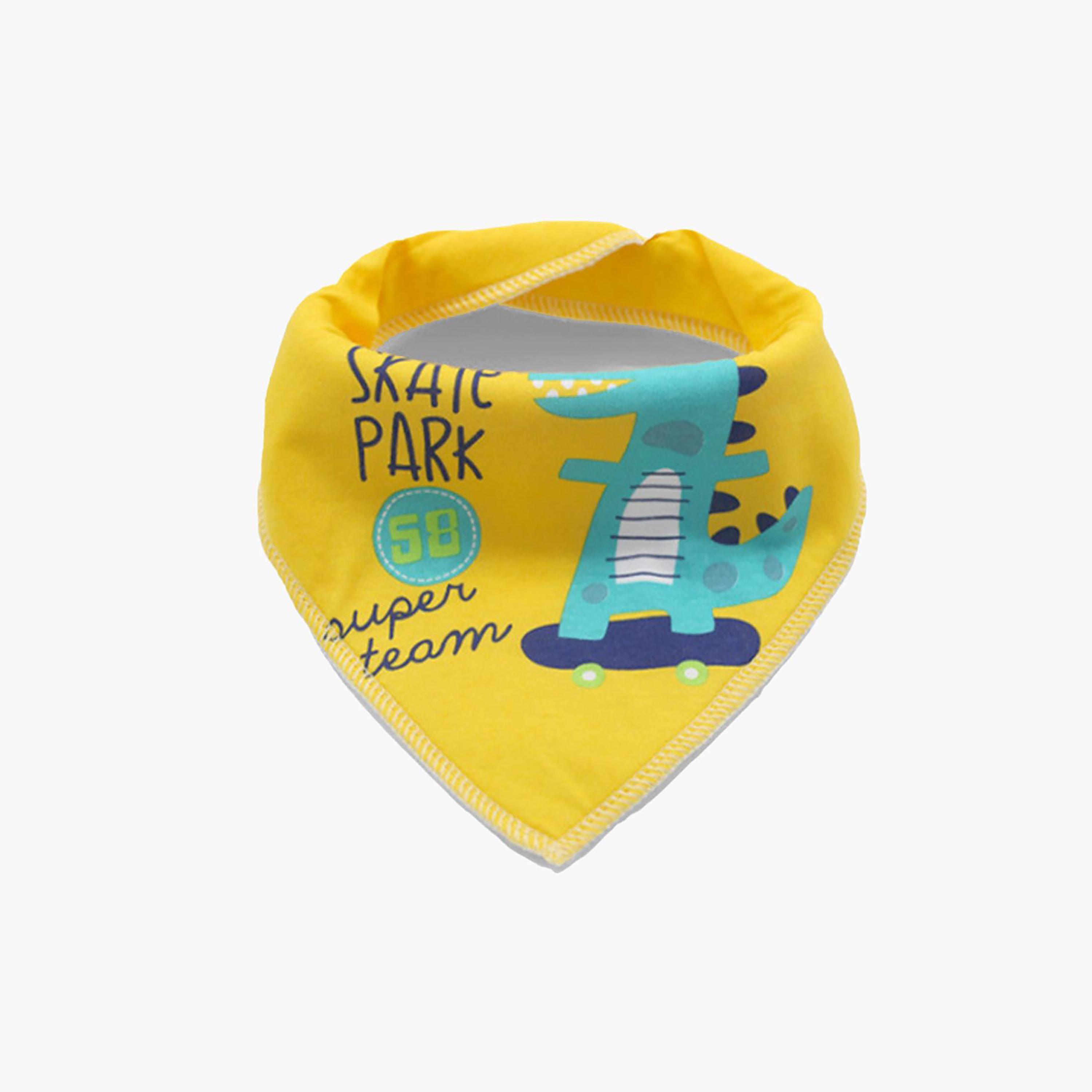 Little Story Printed 4-Piece Drool Bib Set-baby-feeding-bibs-image-3