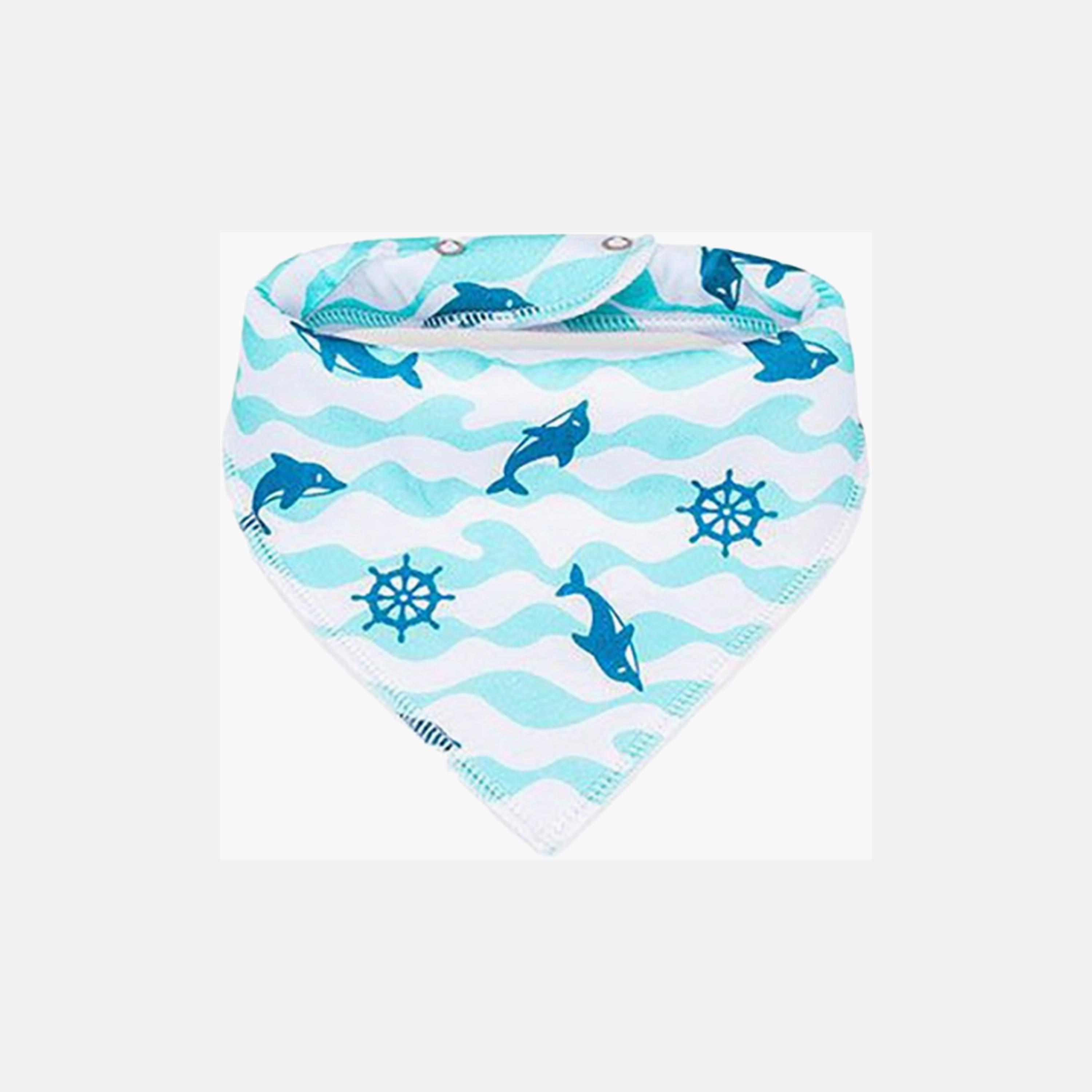 Little Story Printed 4-Piece Drool Bib Set-baby-feeding-bibs-image-4