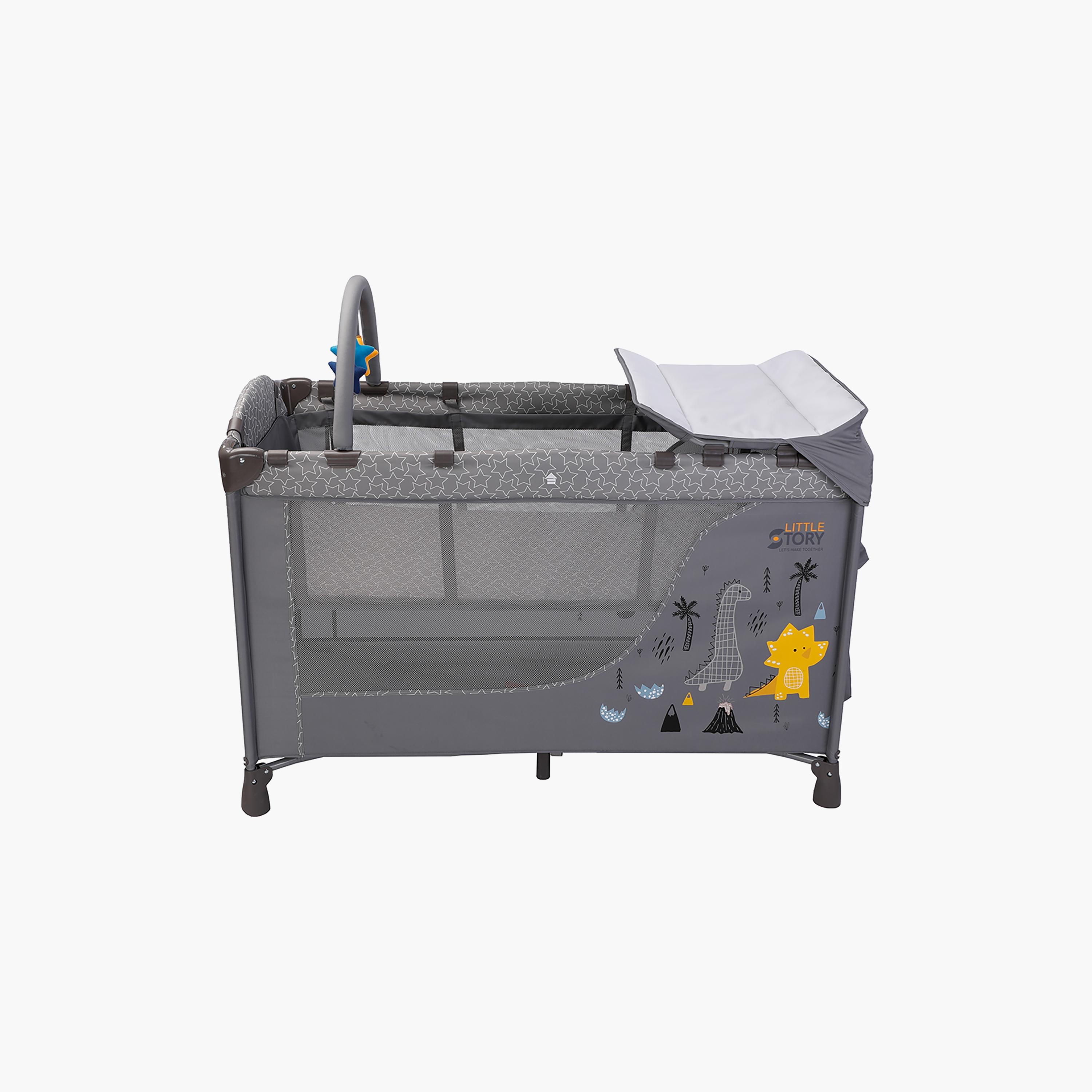 Little Story Foldable Cot with Playard-baby-gear-travelaccessories-image-3