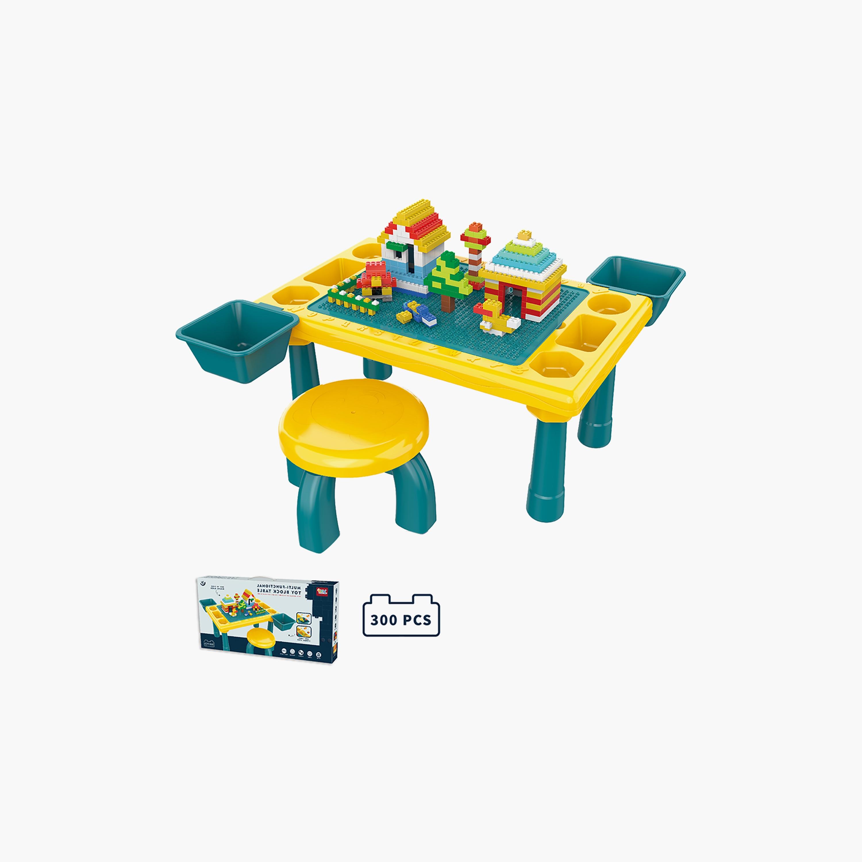 Little Story 4-in-1 Activity and Block Table with Stool-toys-buildingblocks-blocks-image-1