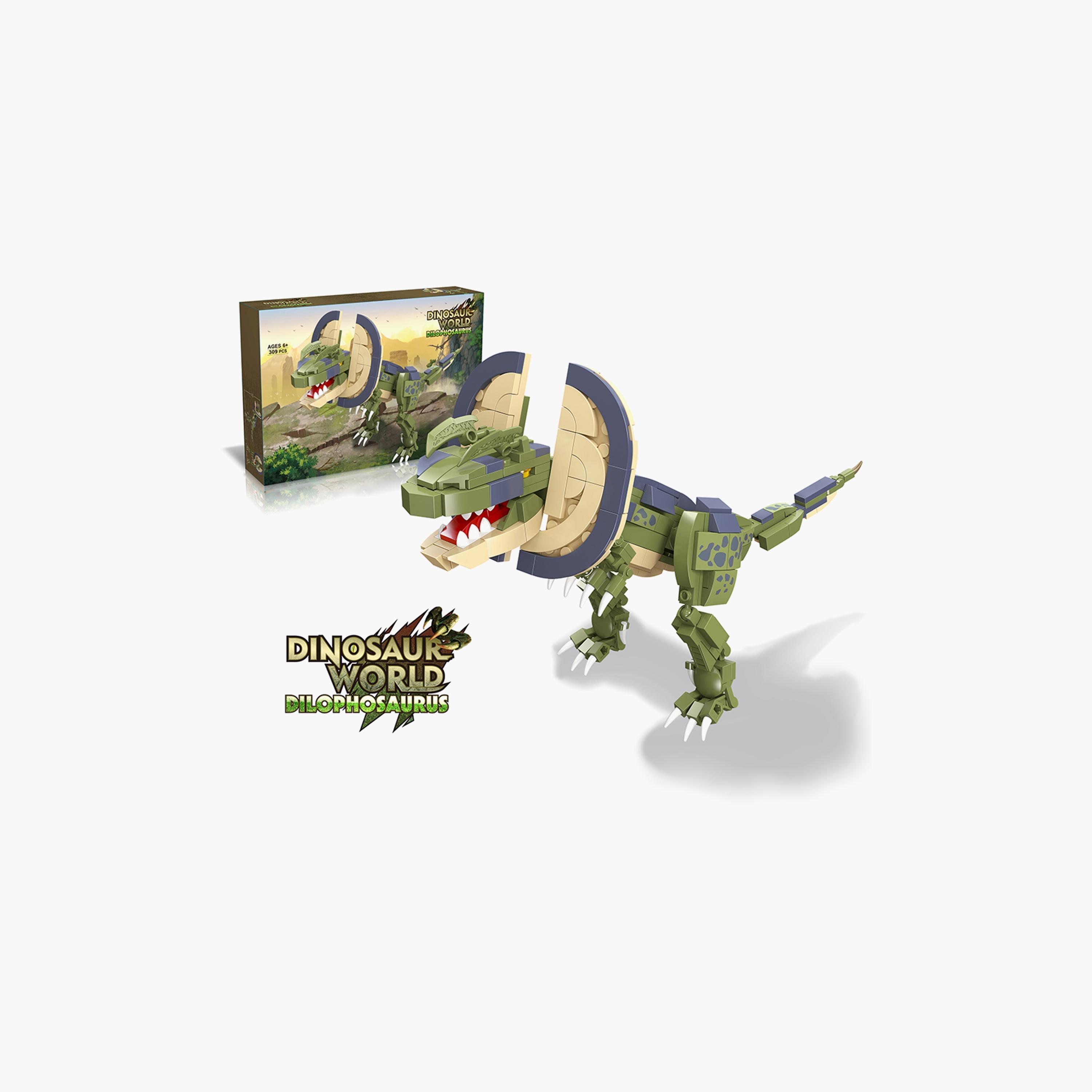 Little Story 309-Piece Block Toy Dinosaurs World Double Crowned Dragon Set-toys-buildingblocks-blocks-image-1