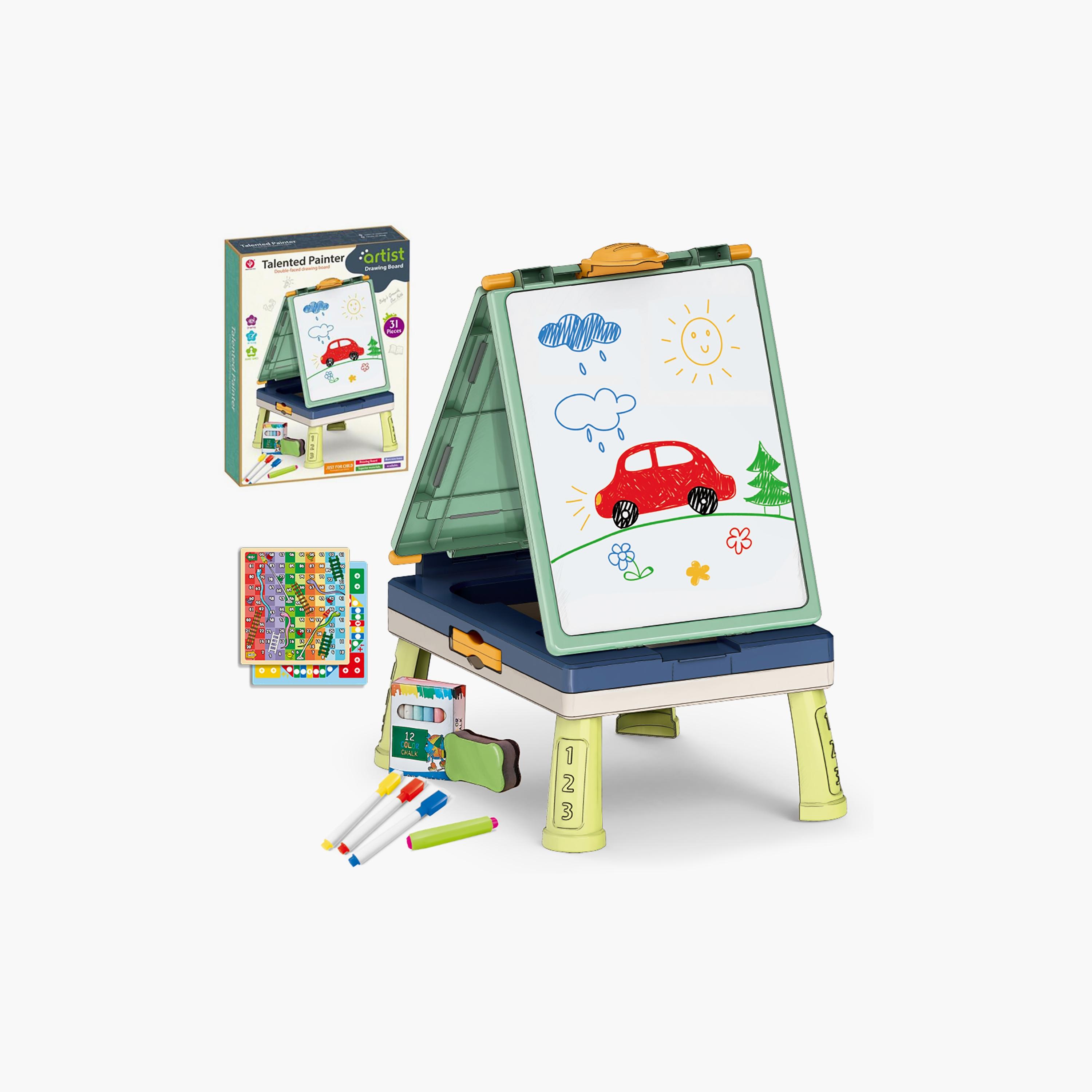 Little Story Artist Double-Sided Handbag Drawing Board with Game-school-stationery-accessories-image-1