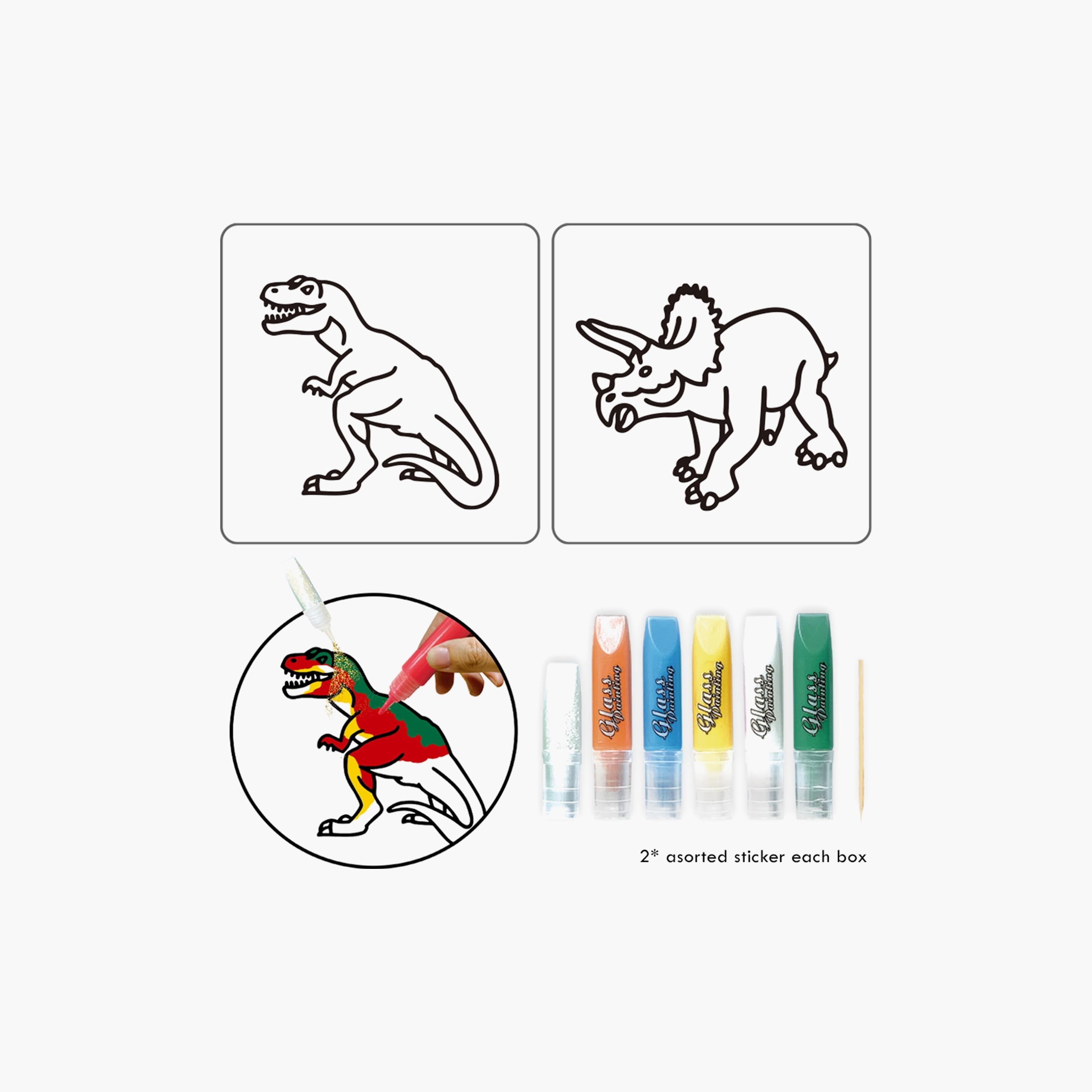Little Story Dinosaur DIY Kids Art and Craft 3D Painting Set-school-artsandcrafts-image-4