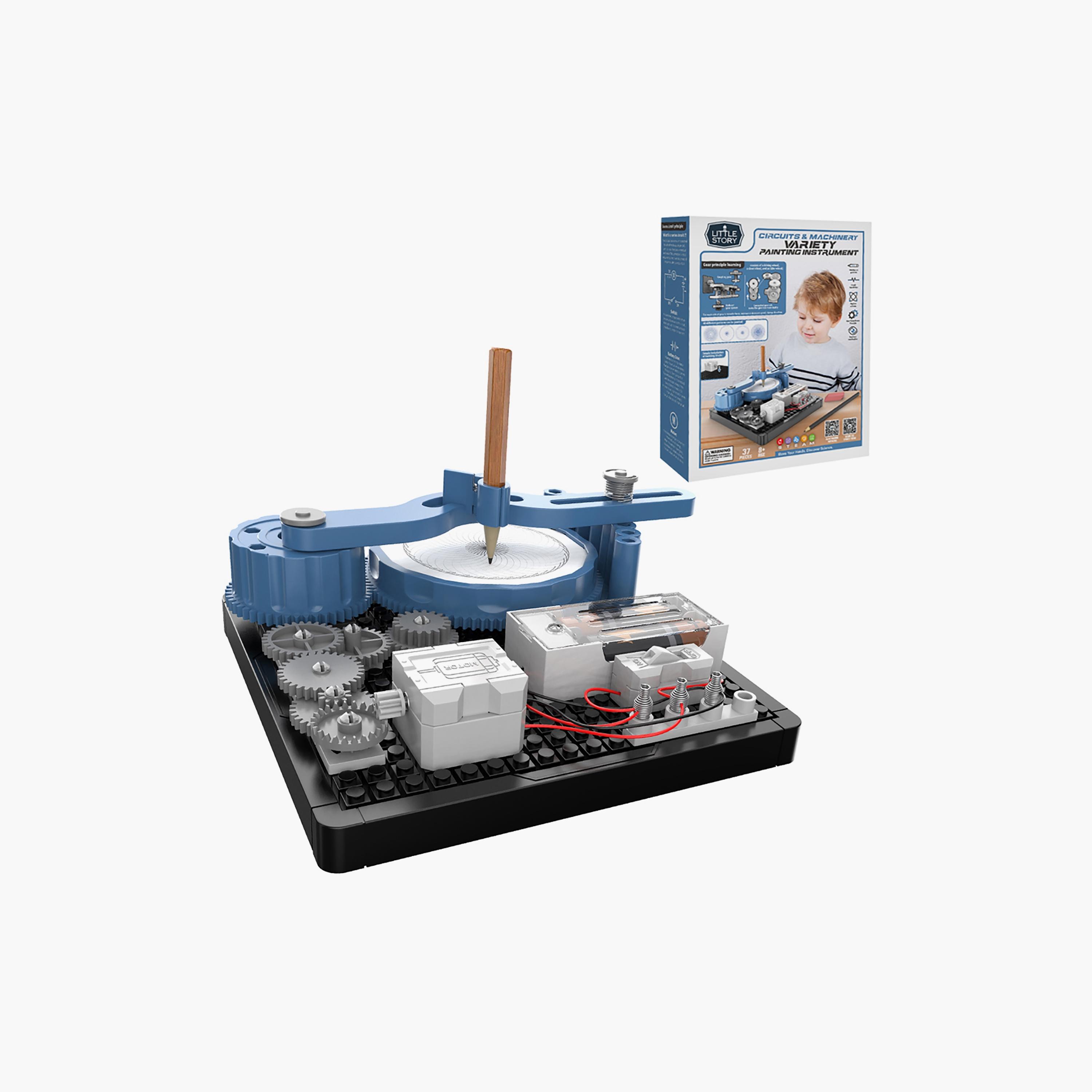 Little Story DIY 48-Pattern Electrical Painting Plotter Instrument Set-toys-educational-stemtoys-image-1