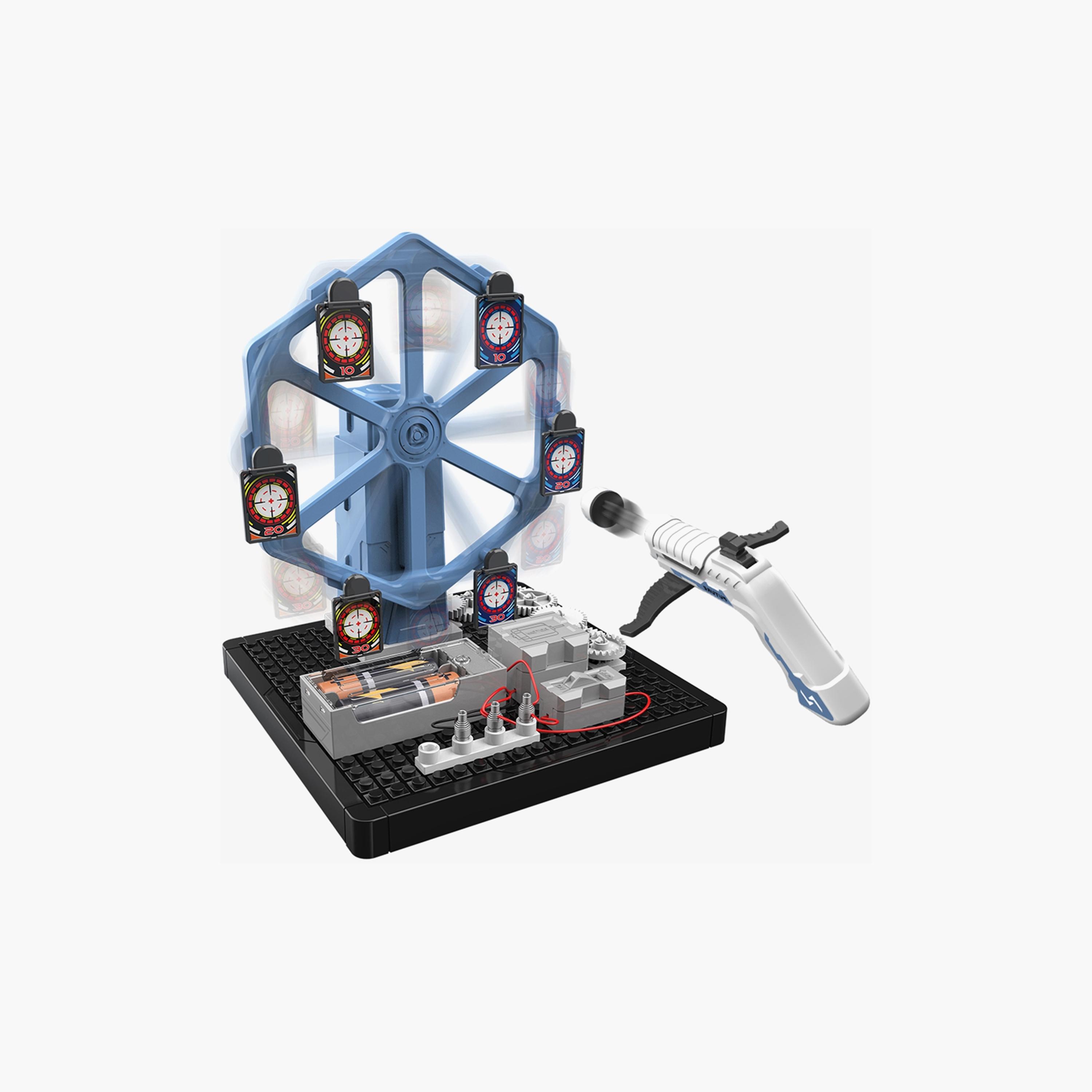 Little Story 66-Piece DIY Electrical Rotating Bow and Arrow Shooting Range-toys-educational-stemtoys-image-1