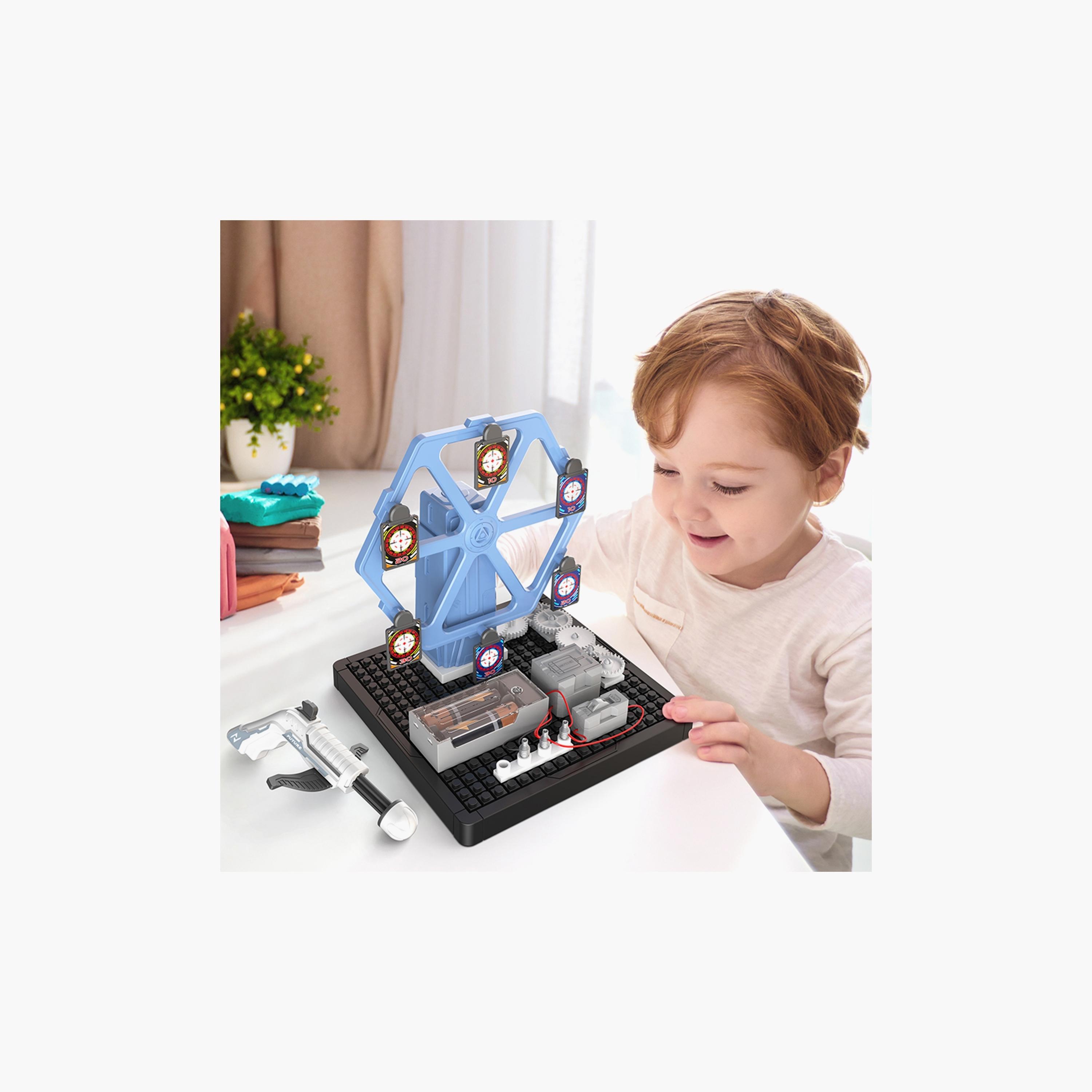 Little Story 66-Piece DIY Electrical Rotating Bow and Arrow Shooting Range-toys-educational-stemtoys-image-3