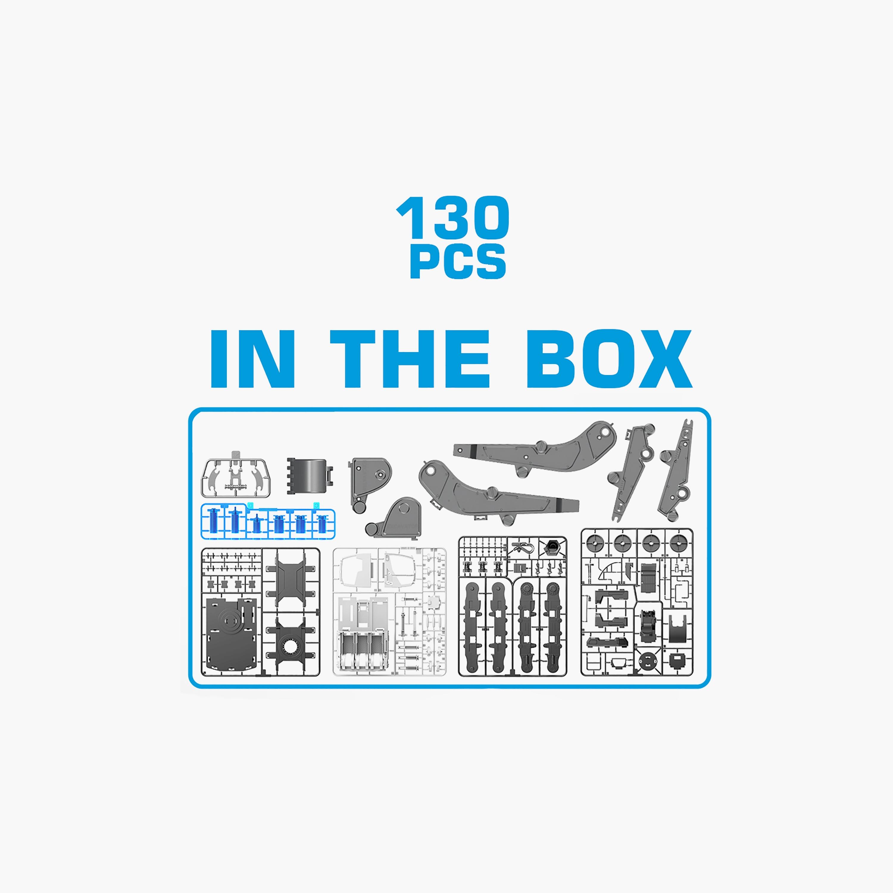Little Story 130-Piece 3-IN-1 DIY Hydraulic Excavator Playset-toys-educational-stemtoys-image-2