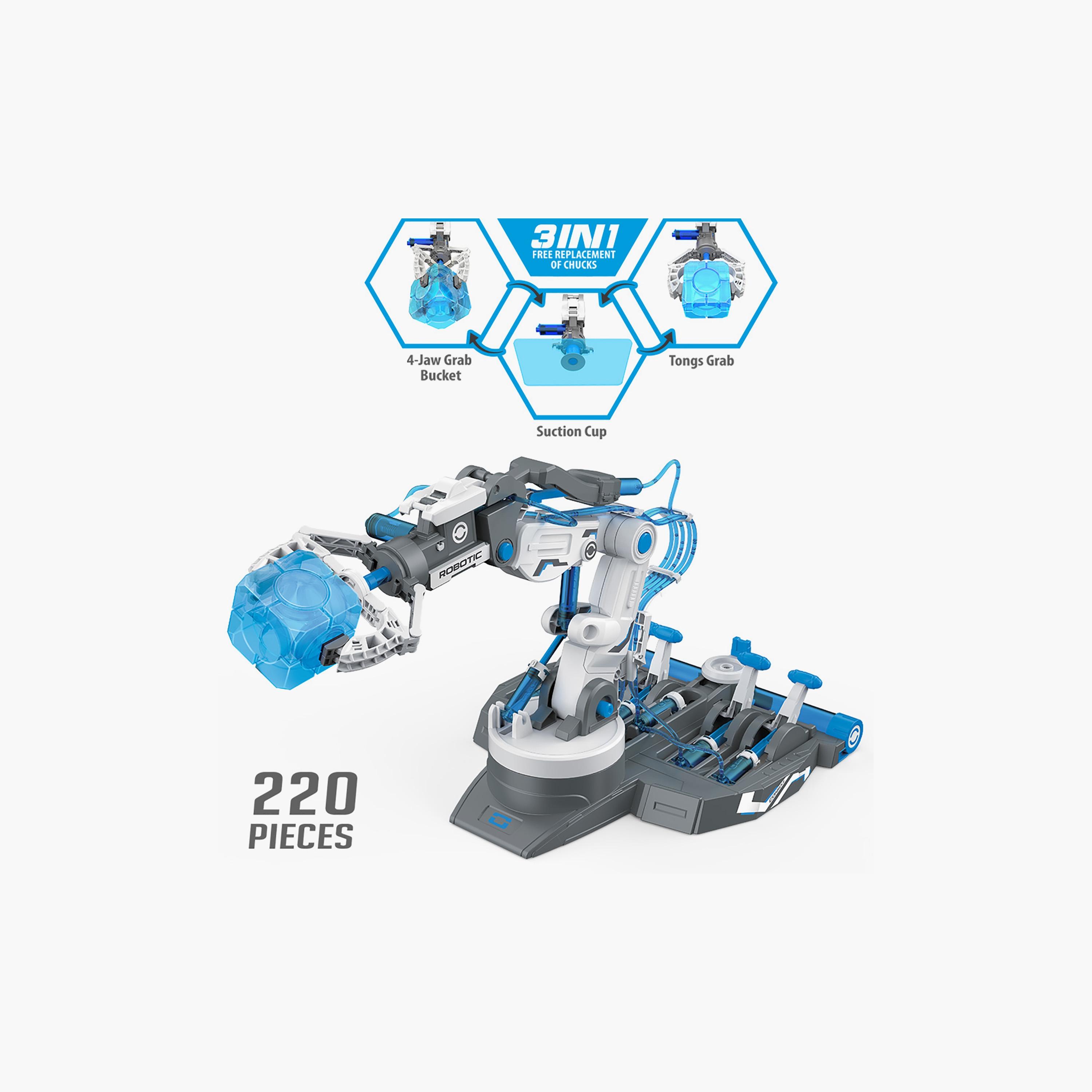 مجموعة لعب ذراع روبوت هيدروليكي 220 قطعة 3 في 1 اصنعها بنفسك من ليتل ستوري-toys-educational-stemtoys-image-2