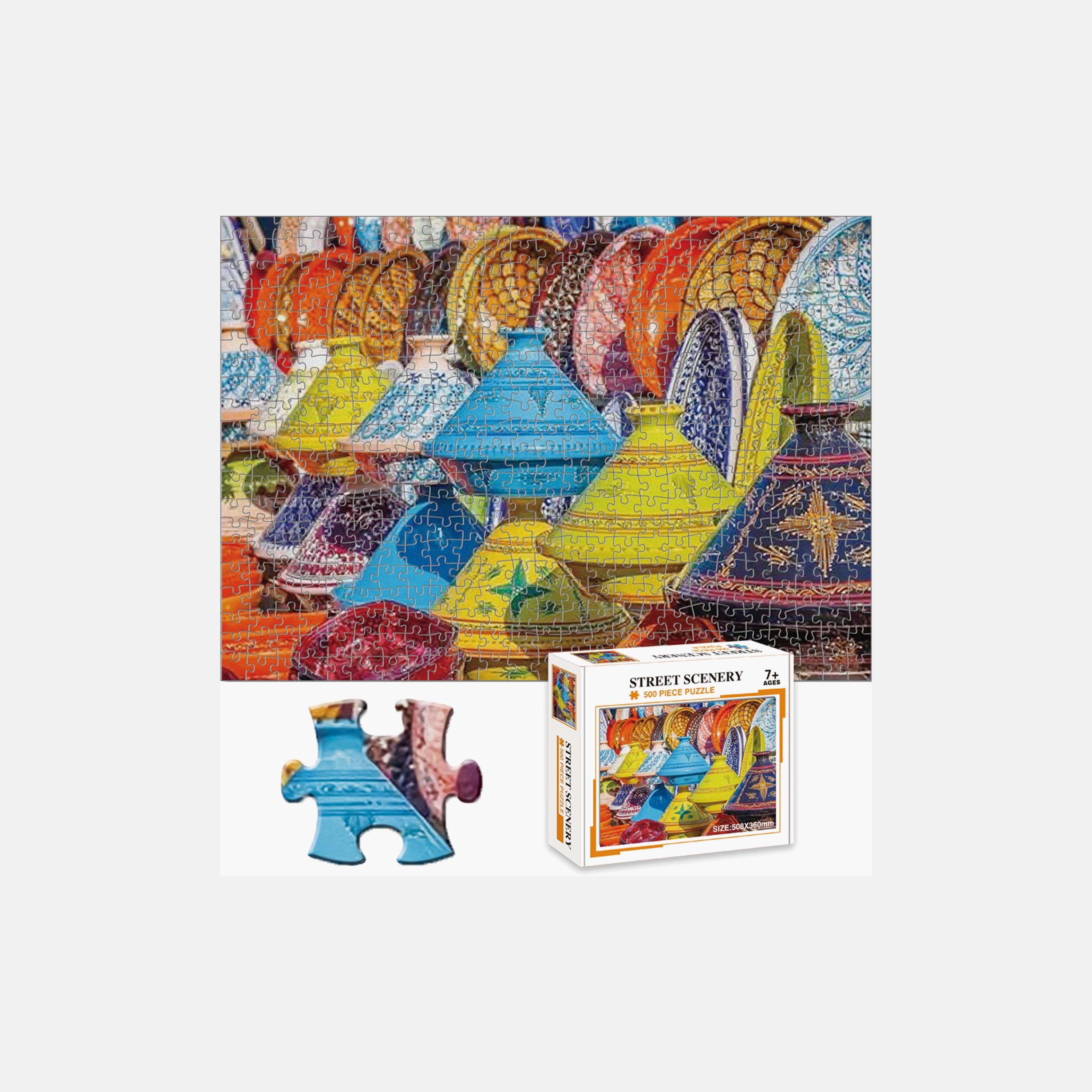 Little Story 500-Piece Moroccan Art and Culture Jigsaw Puzzle-toys-indoortoys-puzzles-image-1