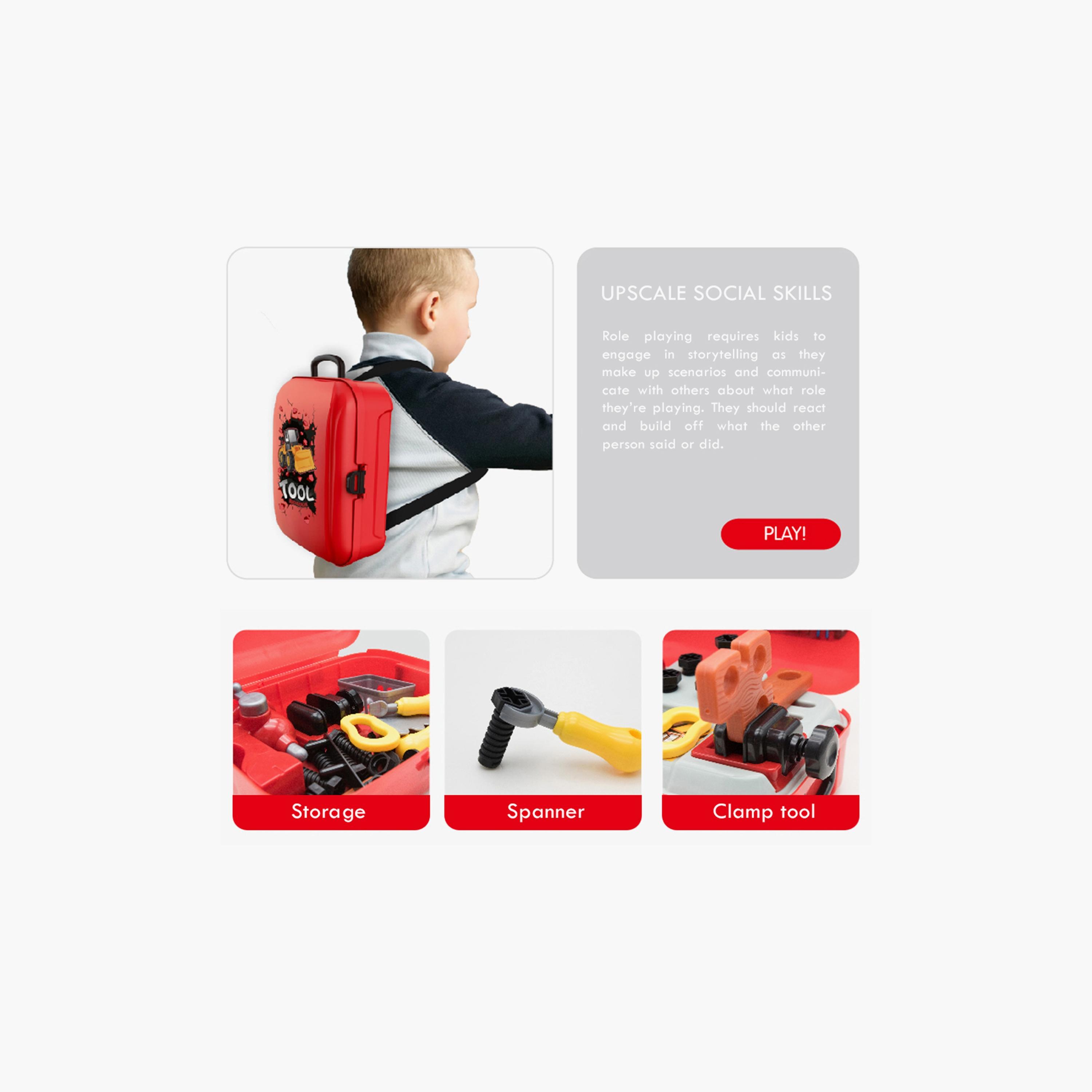 Little Story 25-Piece Mechanic Builder Toolbox Backpack Playset-toys-roleplay-toolsandconstructionsets-image-4