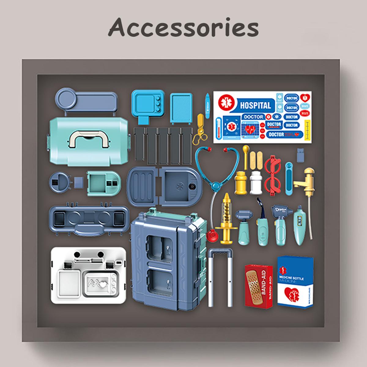 Little Story 38-Piece Hospital Toy Set with Luggage Case-toys-roleplay-doctorsets-image-3