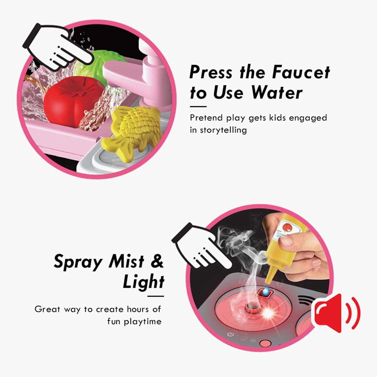 Little Story 41-Piece Light and Sound Kitchen Trolley Playset-toys-roleplay-kitchensets-image-4