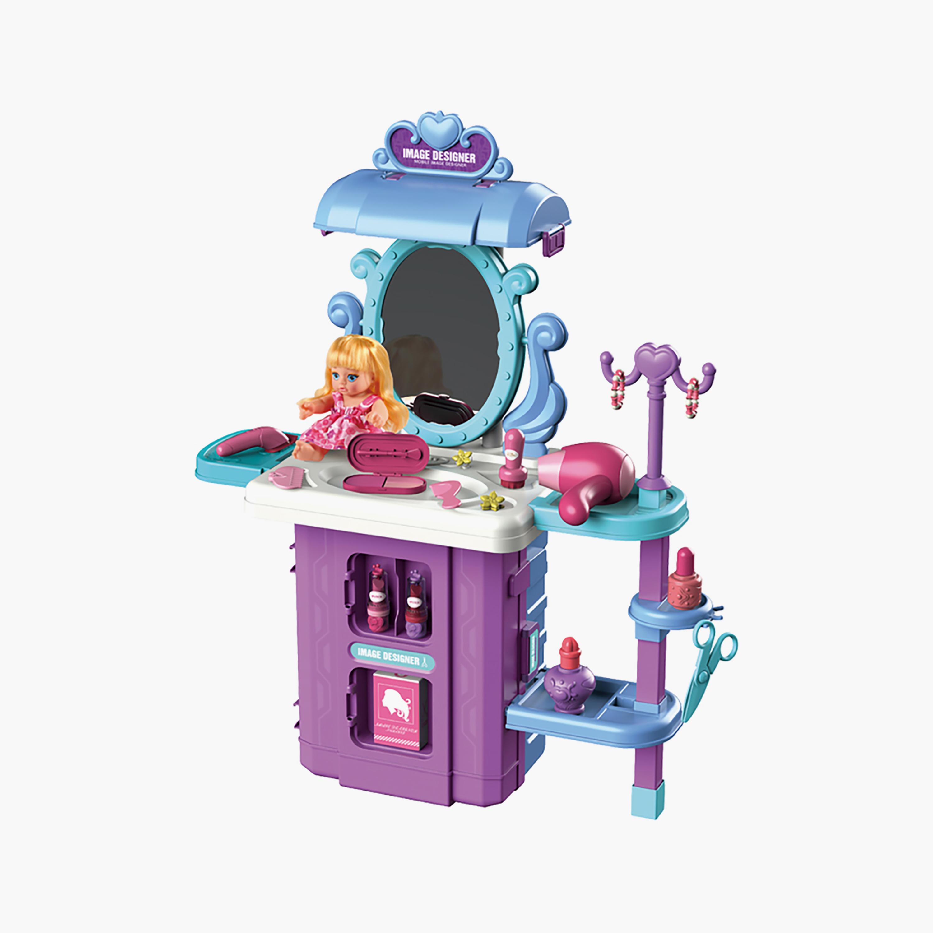 Little Story 39-Piece Beautician and Doll Playset in Trolley Backpack-toys-dollsandplaysets-dollplaysets-image-1