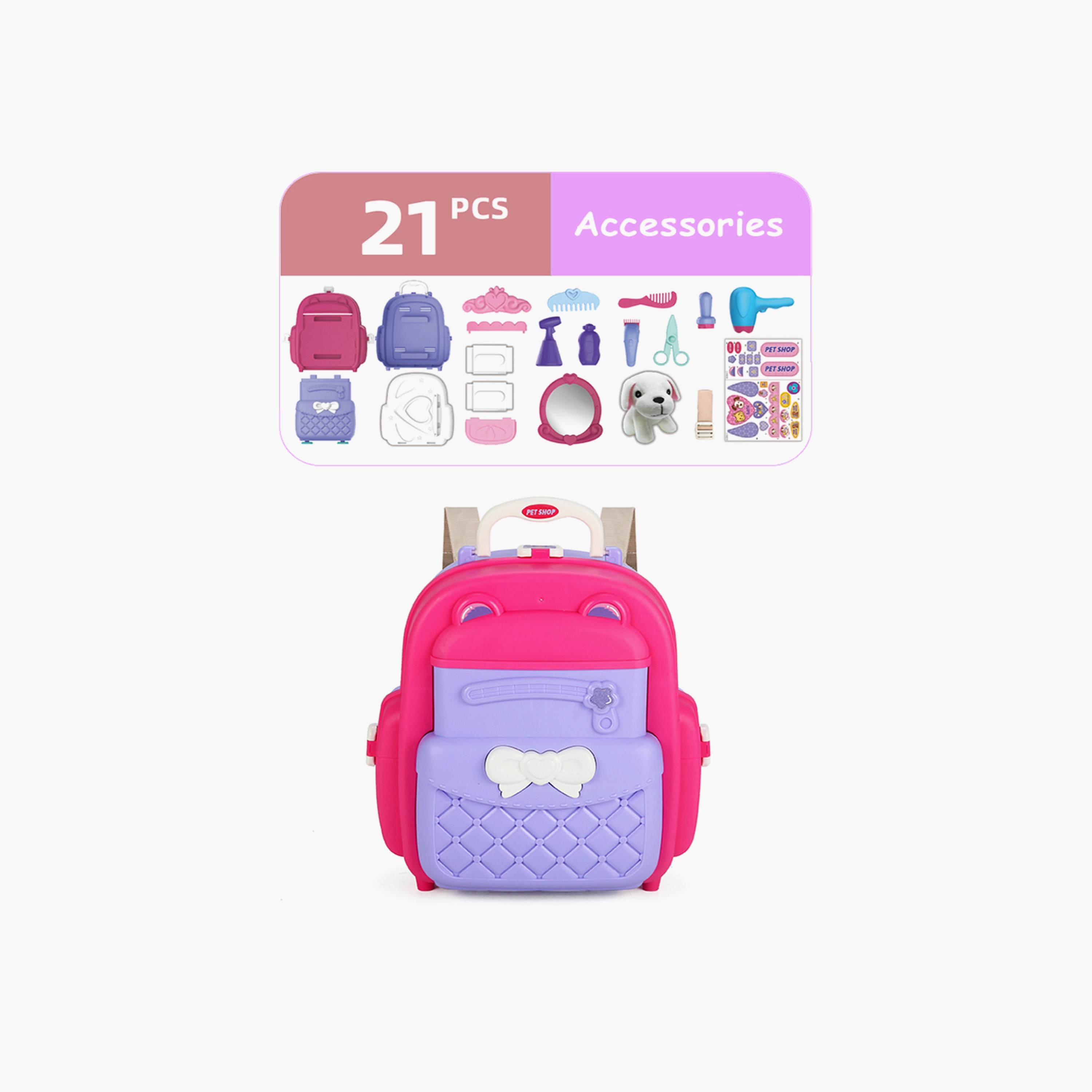 Little Story 21-Piece Animal Care Playset in Backpack-toys-playfigures-animals-image-4