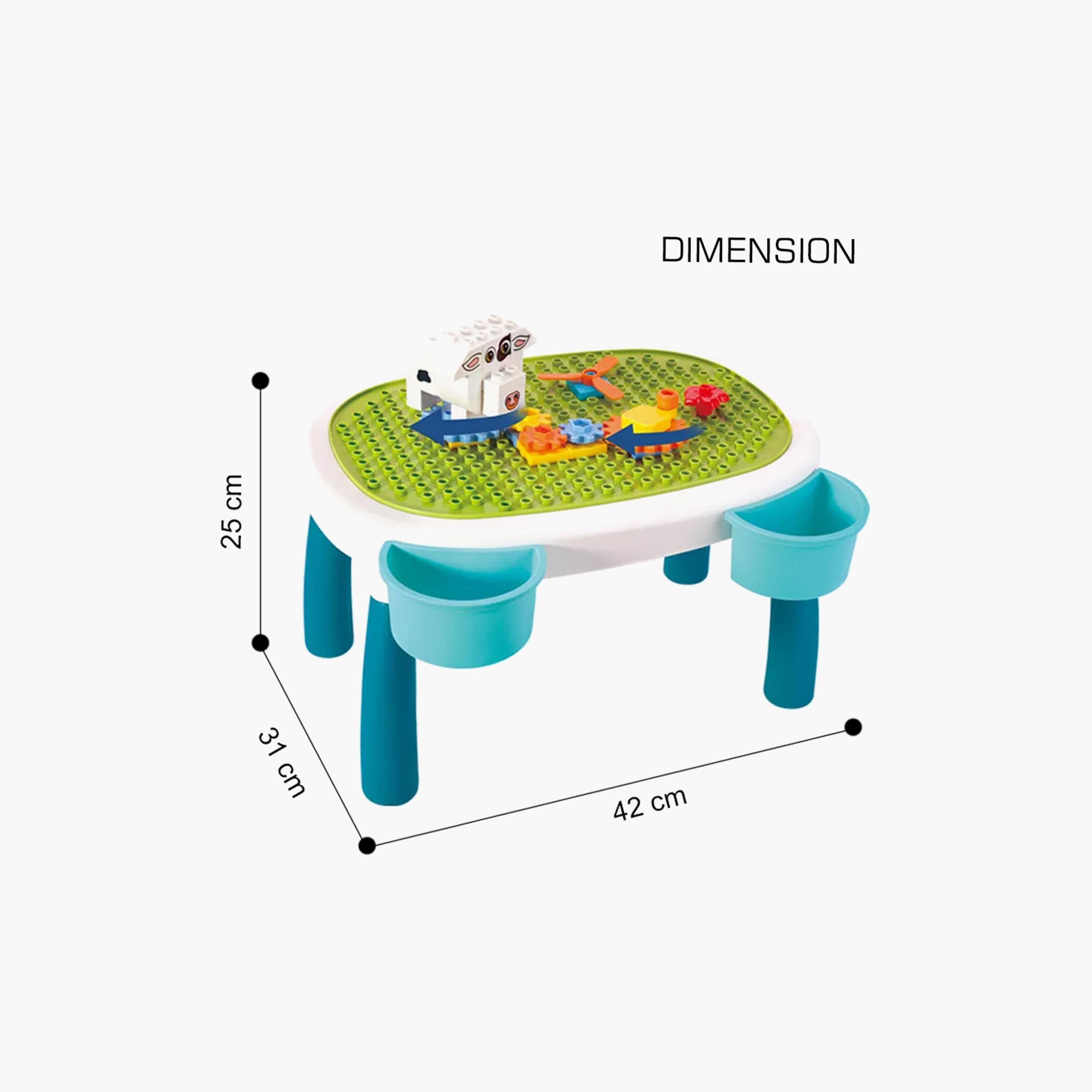 مجموعة مكعبات بناء بازل دوار 35 قطعة اصنعها بنفسك مع مقعد من ليتل ستوري-toys-buildingblocks-blocks-image-5