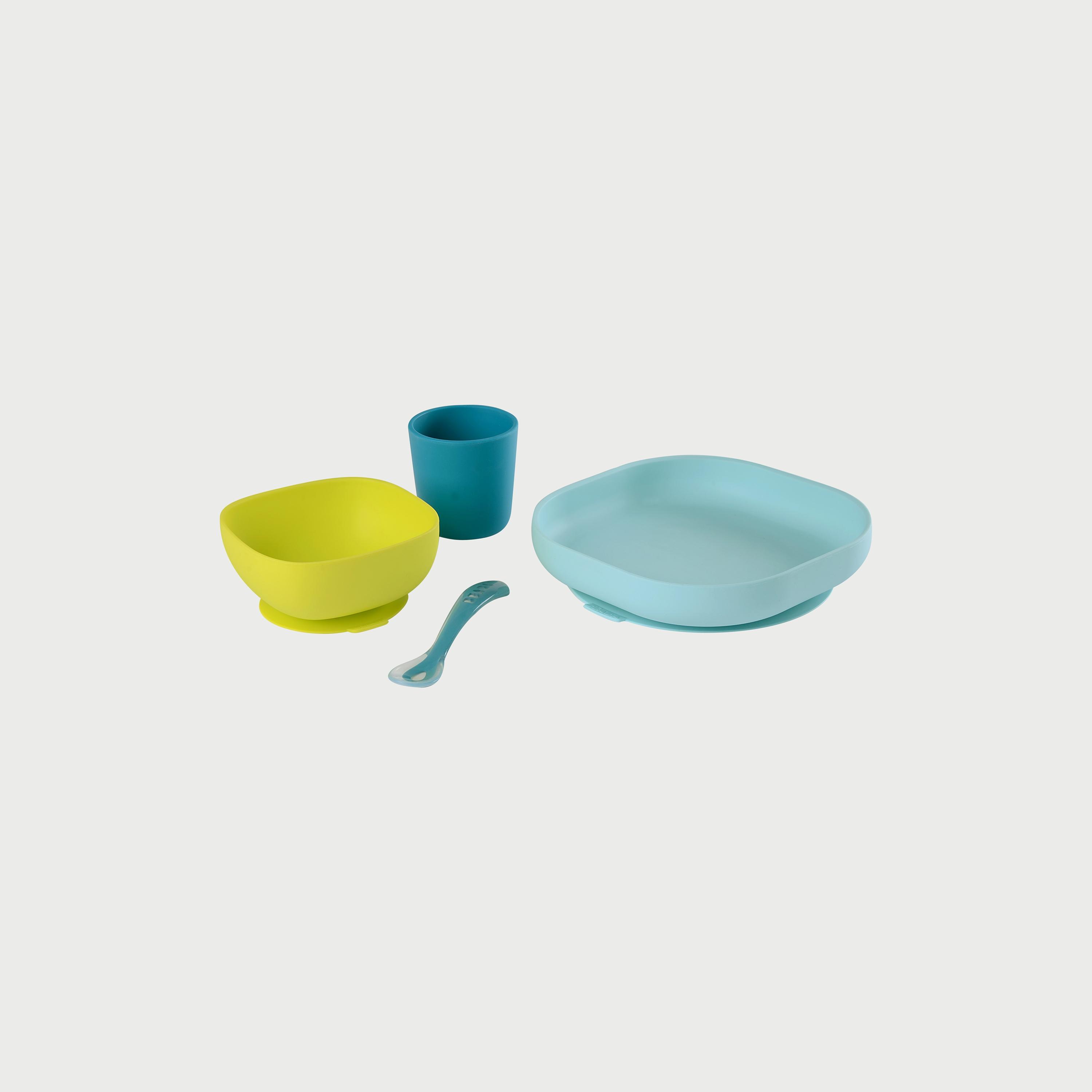 طقم الوجبات 4 قطع من السيليكون من بيبا-baby-feeding-mealtimeessentials-image-2