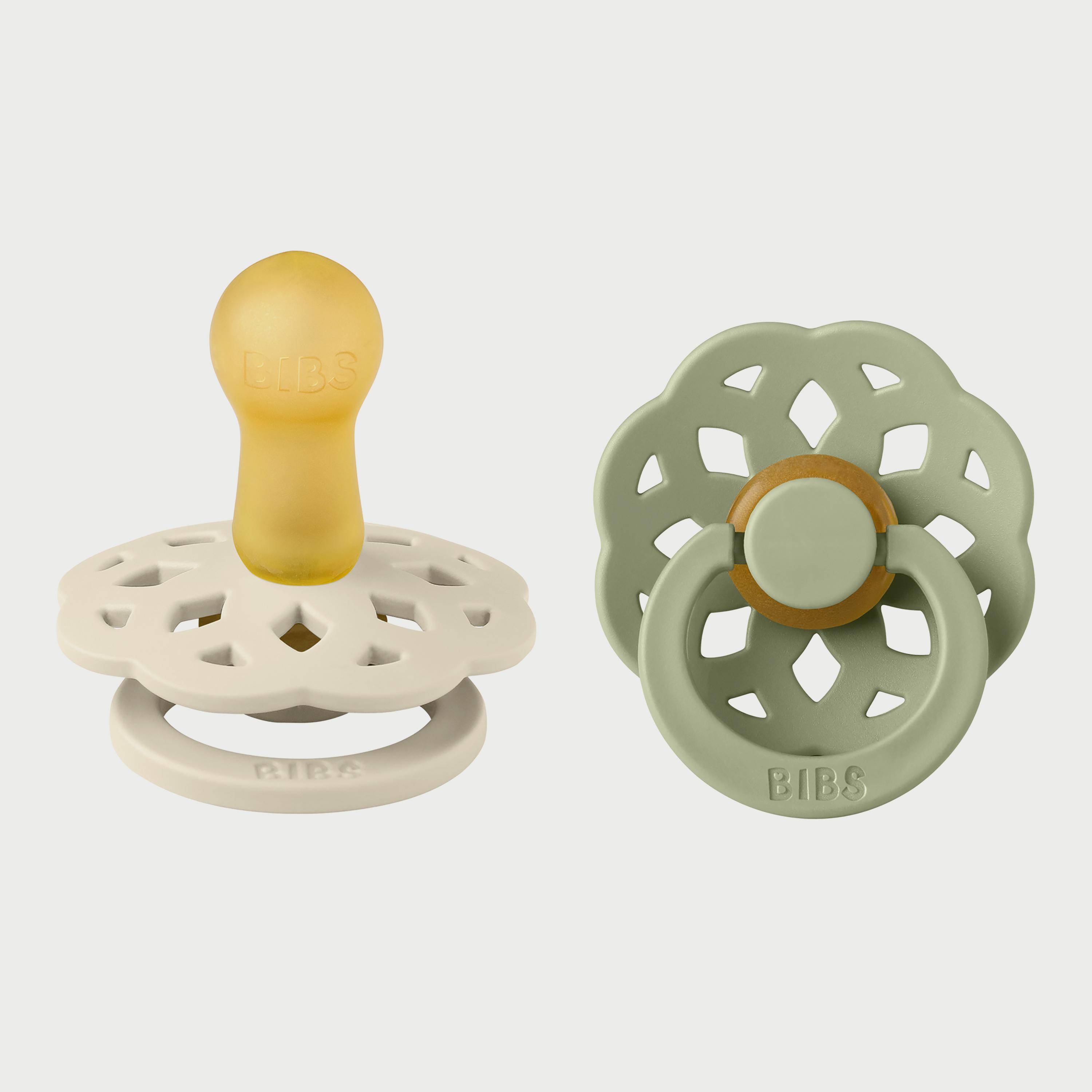 BIBS Pack of 2 Boheme Latex S2-baby-feeding-pacifiers-image-1