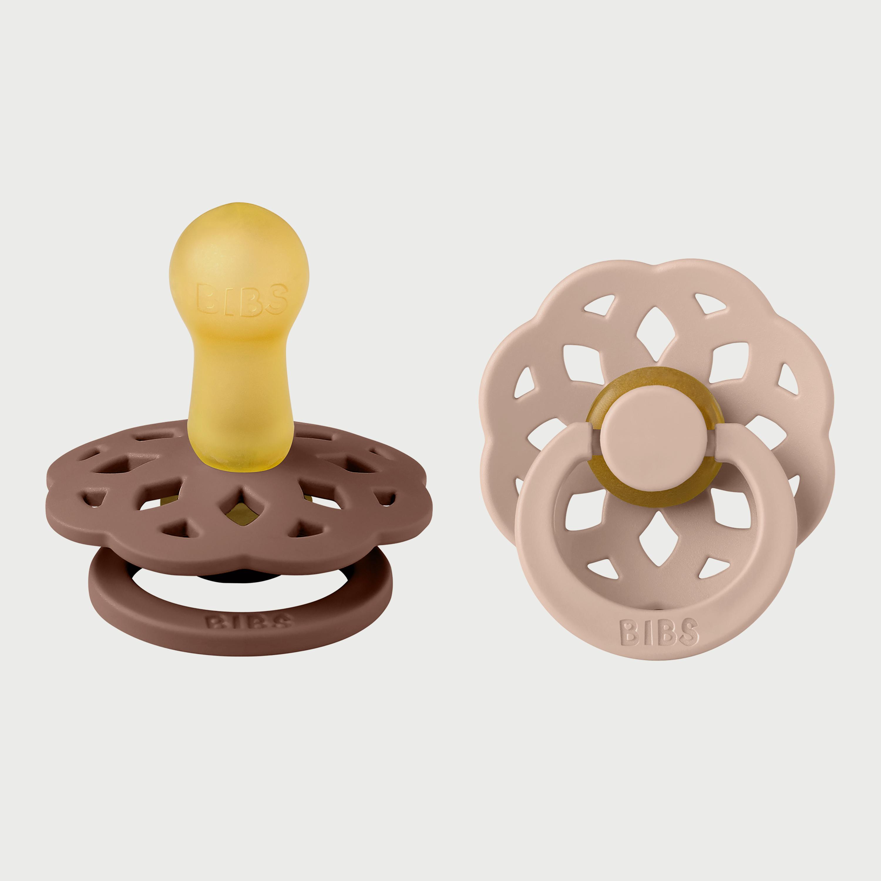 BIBS Pack of 2 Boheme Latex S2-baby-feeding-pacifiers-image-1
