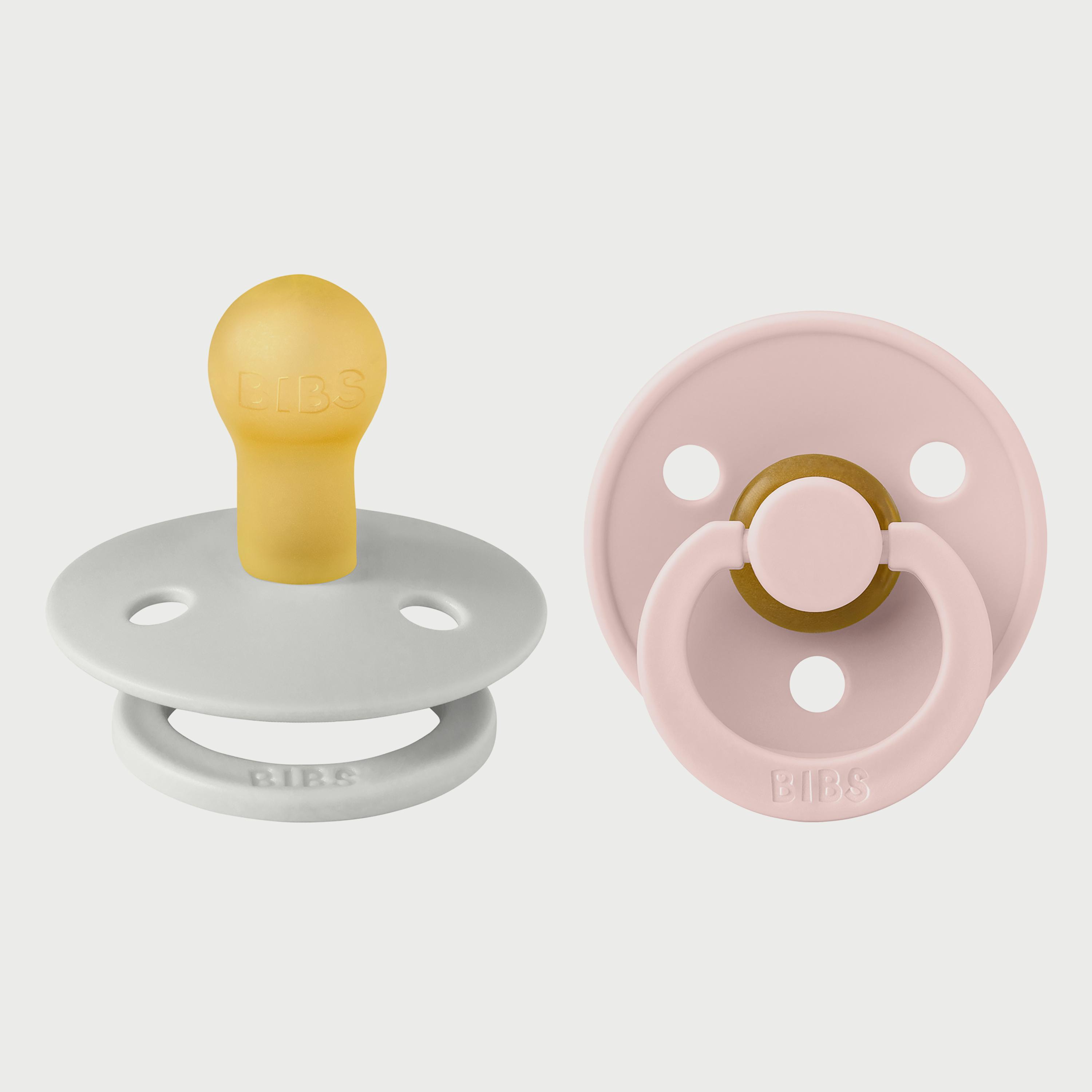 BIBS Pack of 2 Colour Latex S1-baby-feeding-pacifiers-image-1