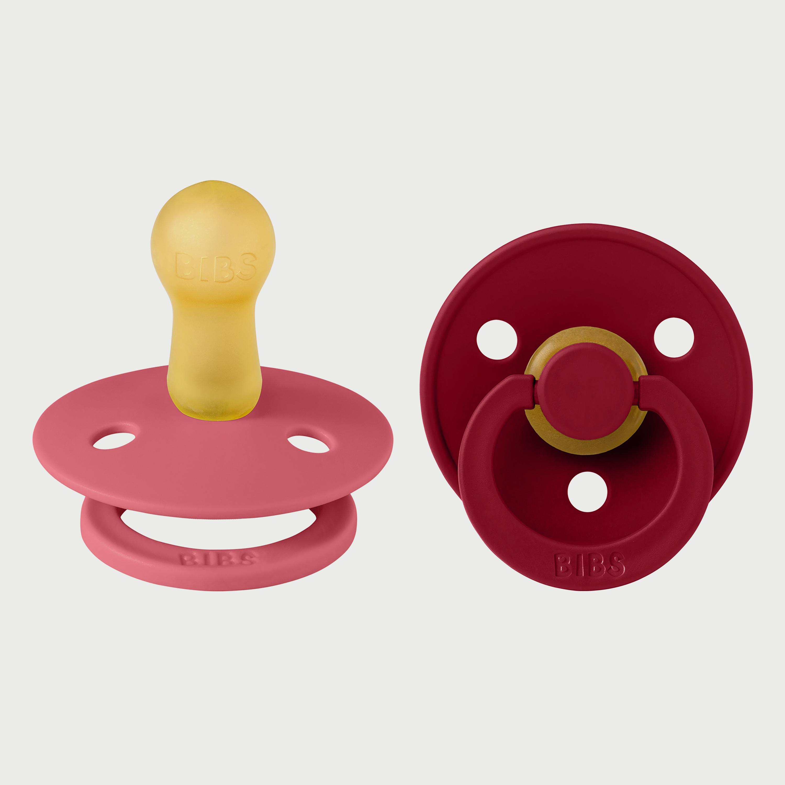 BIBS Pack of 2 Colour Latex S2-baby-feeding-pacifiers-image-1