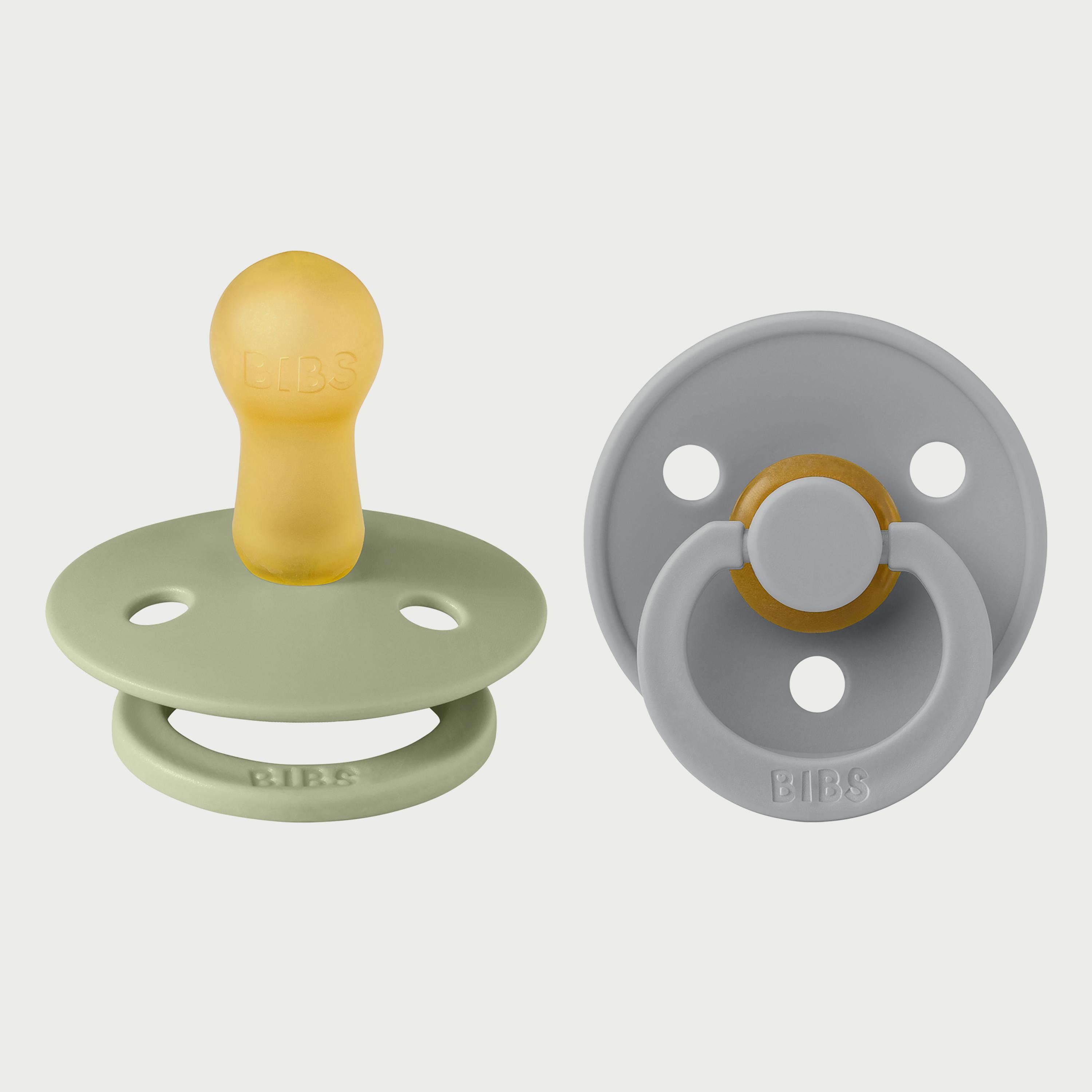 BIBS Pack of 2 Colour Latex S2-baby-feeding-pacifiers-image-1