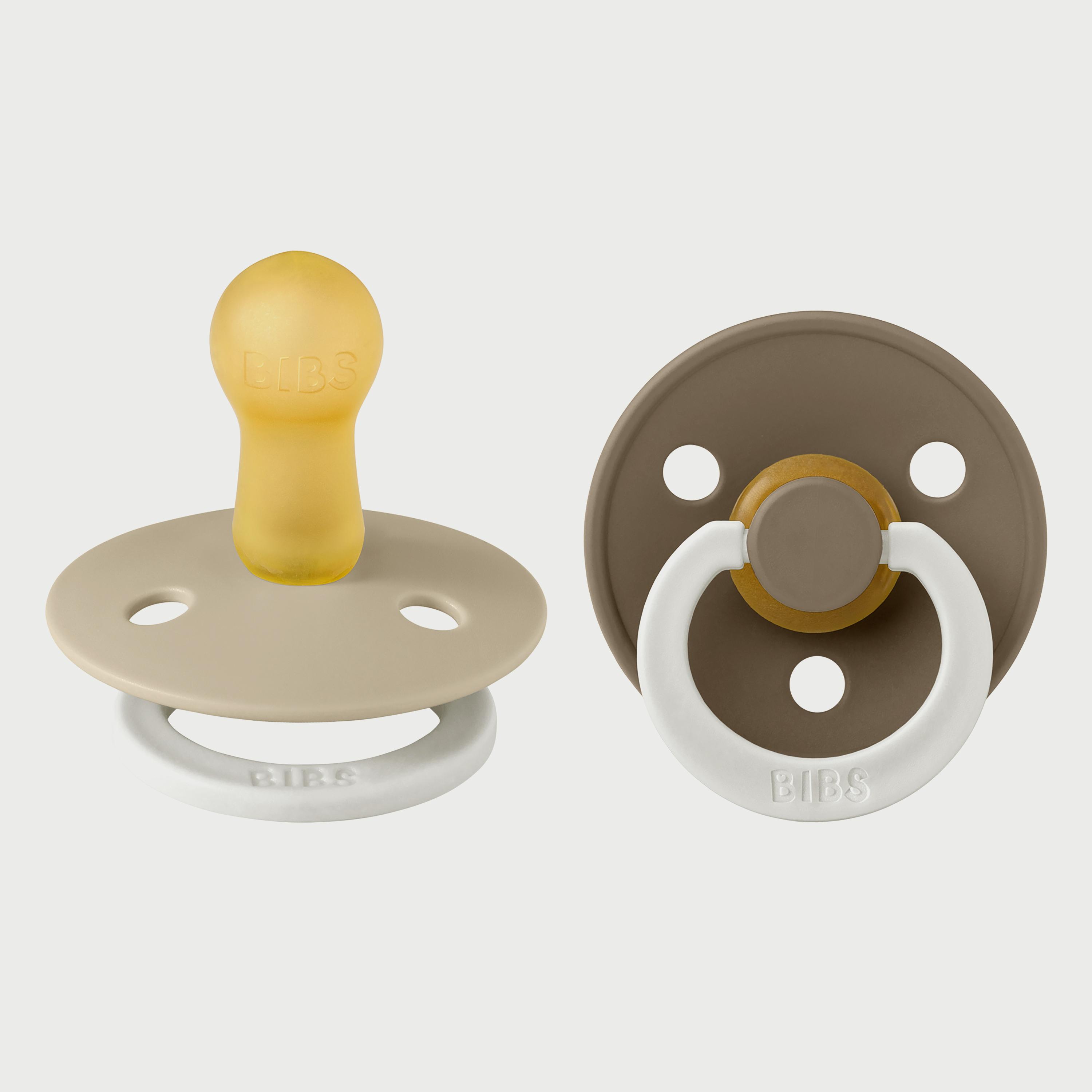 BIBS Pack of 2 Colour Latex S2-baby-feeding-pacifiers-image-1