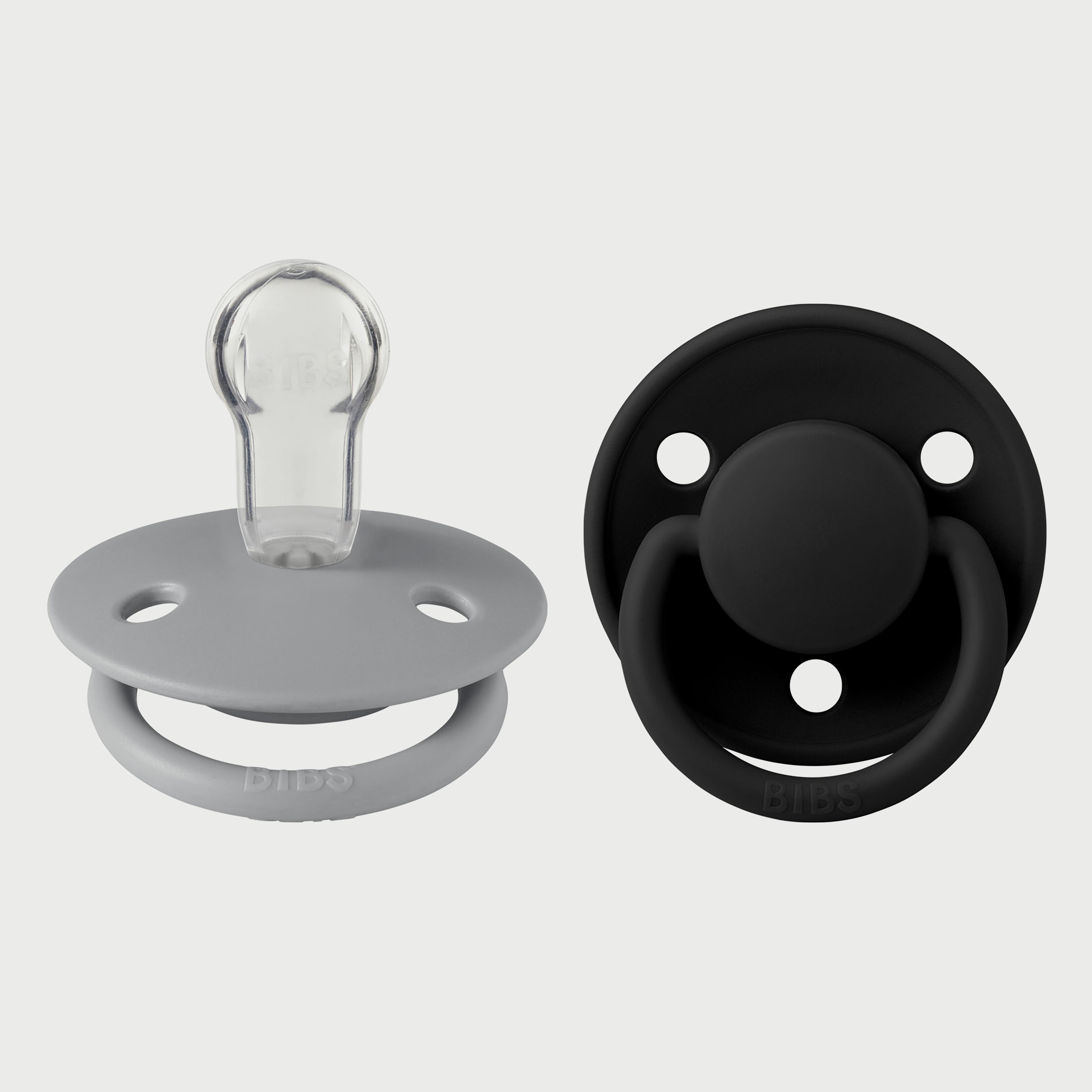 BIBS Pack of 2 De Lux Silicone Onesize-baby-feeding-pacifiers-image-1