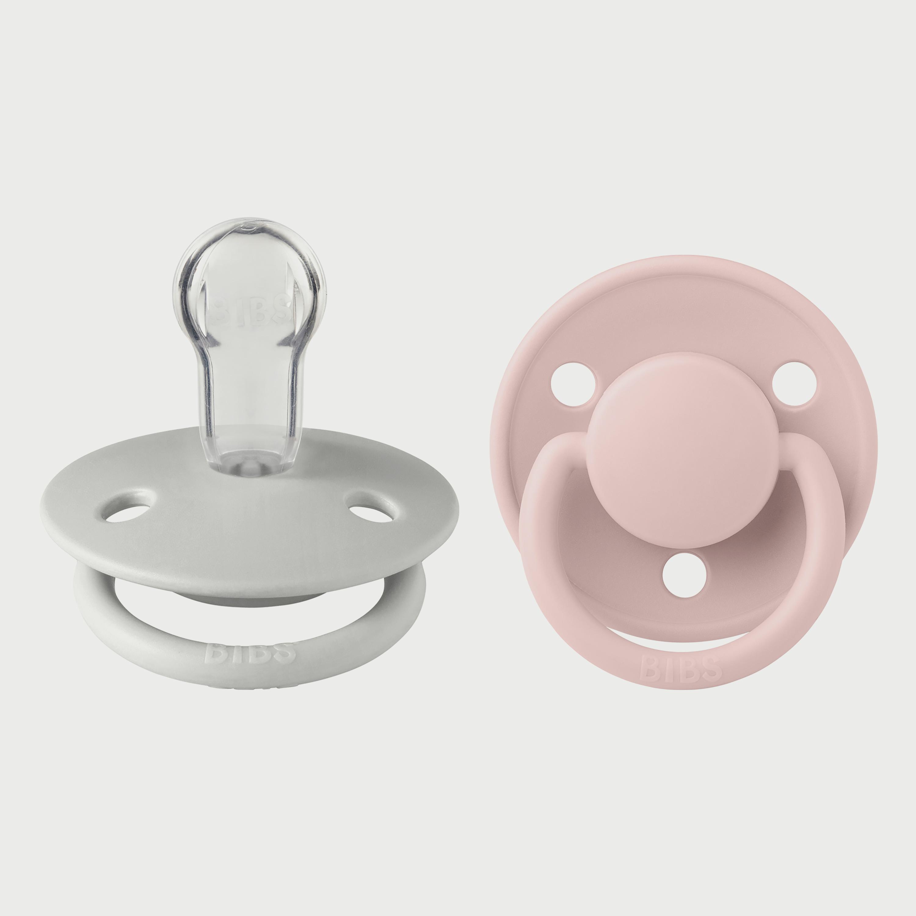 BIBS Pack of 2 De Lux Silicone Onesize-baby-feeding-pacifiers-image-1
