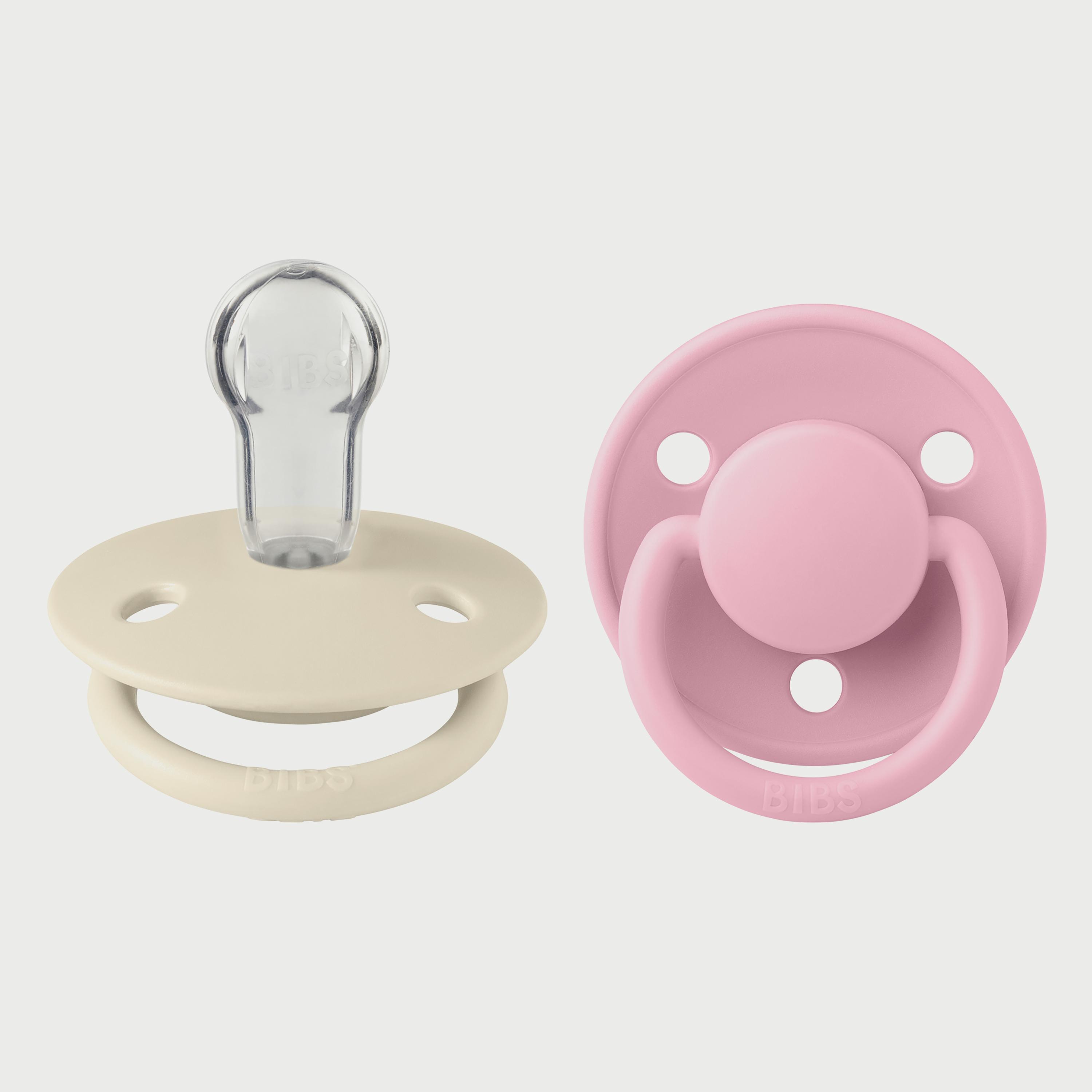 BIBS Pack of 2 De Lux Silicone Onesize-baby-feeding-pacifiers-image-1
