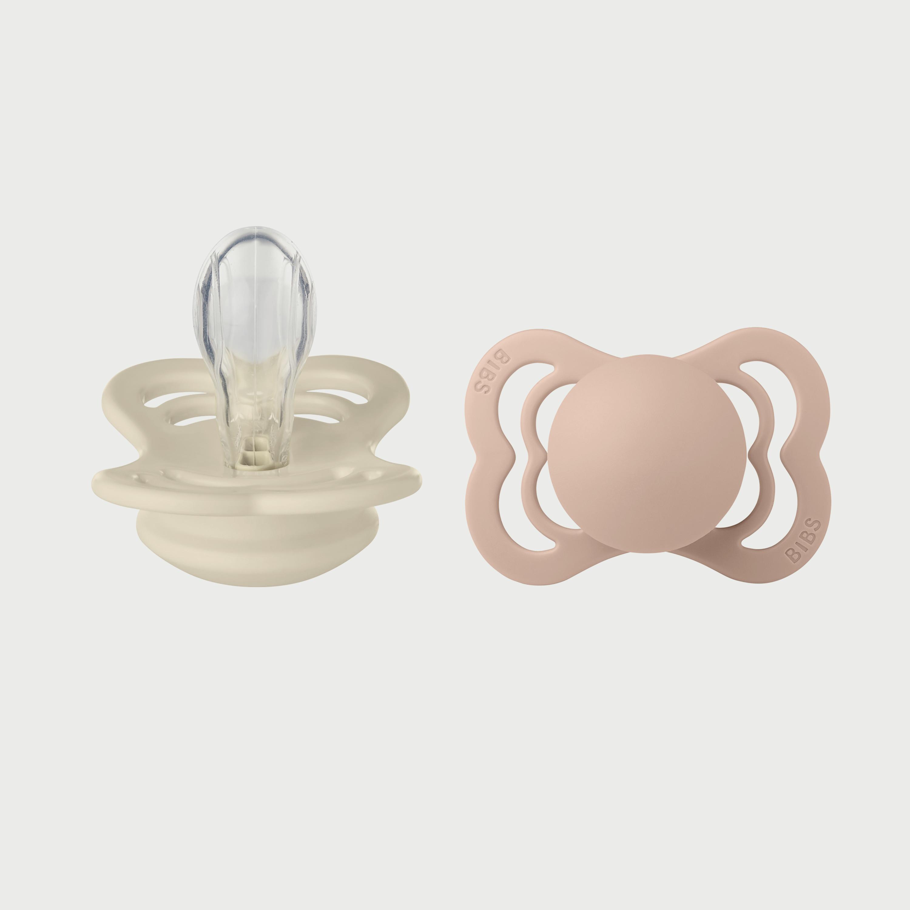 BIBS Pack of 2 Supreme Silicone S1-baby-feeding-pacifiers-image-1