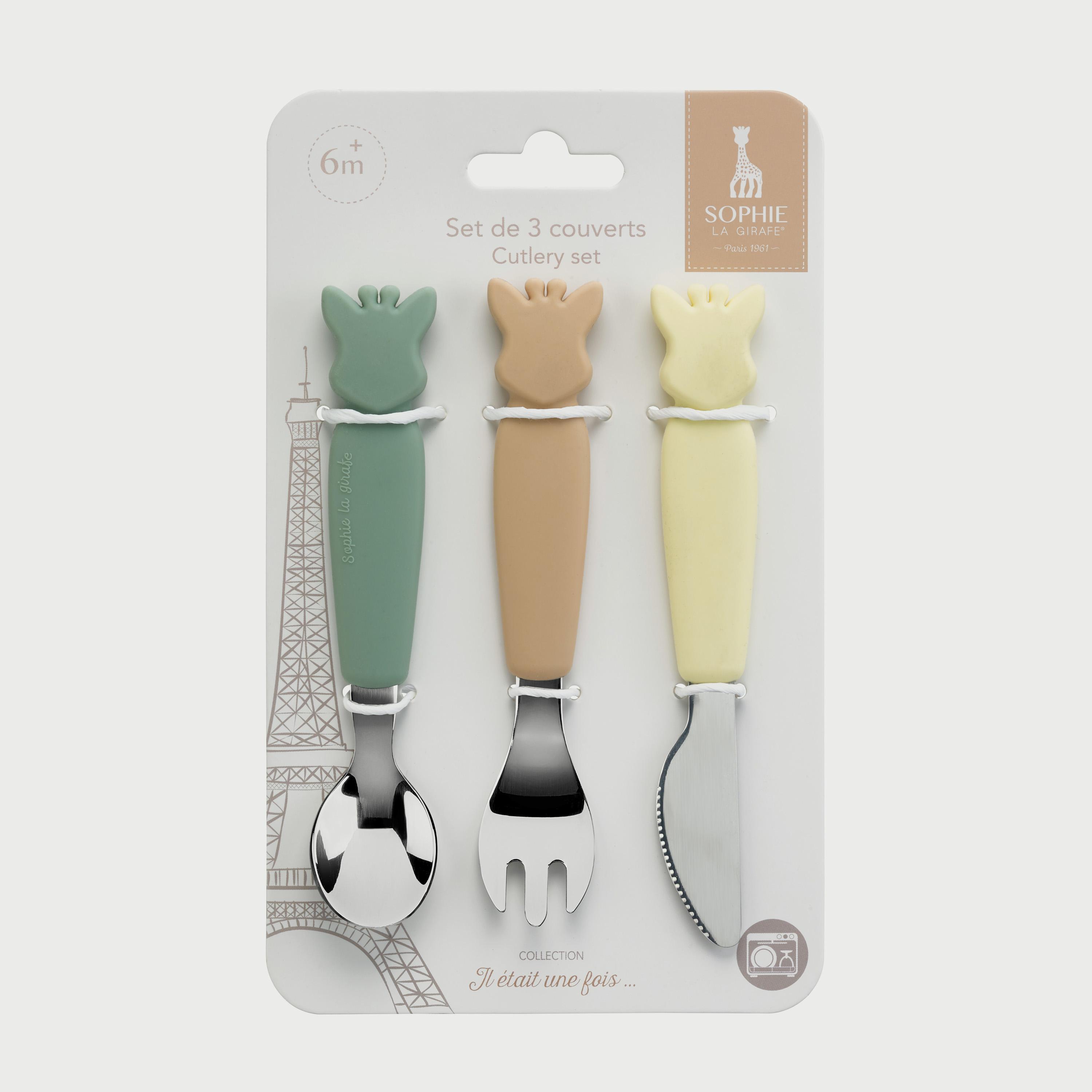 Sophie La Girafe Il Etait Une Fois Cutlery Set-baby-feeding-mealtimeessentials-image-3