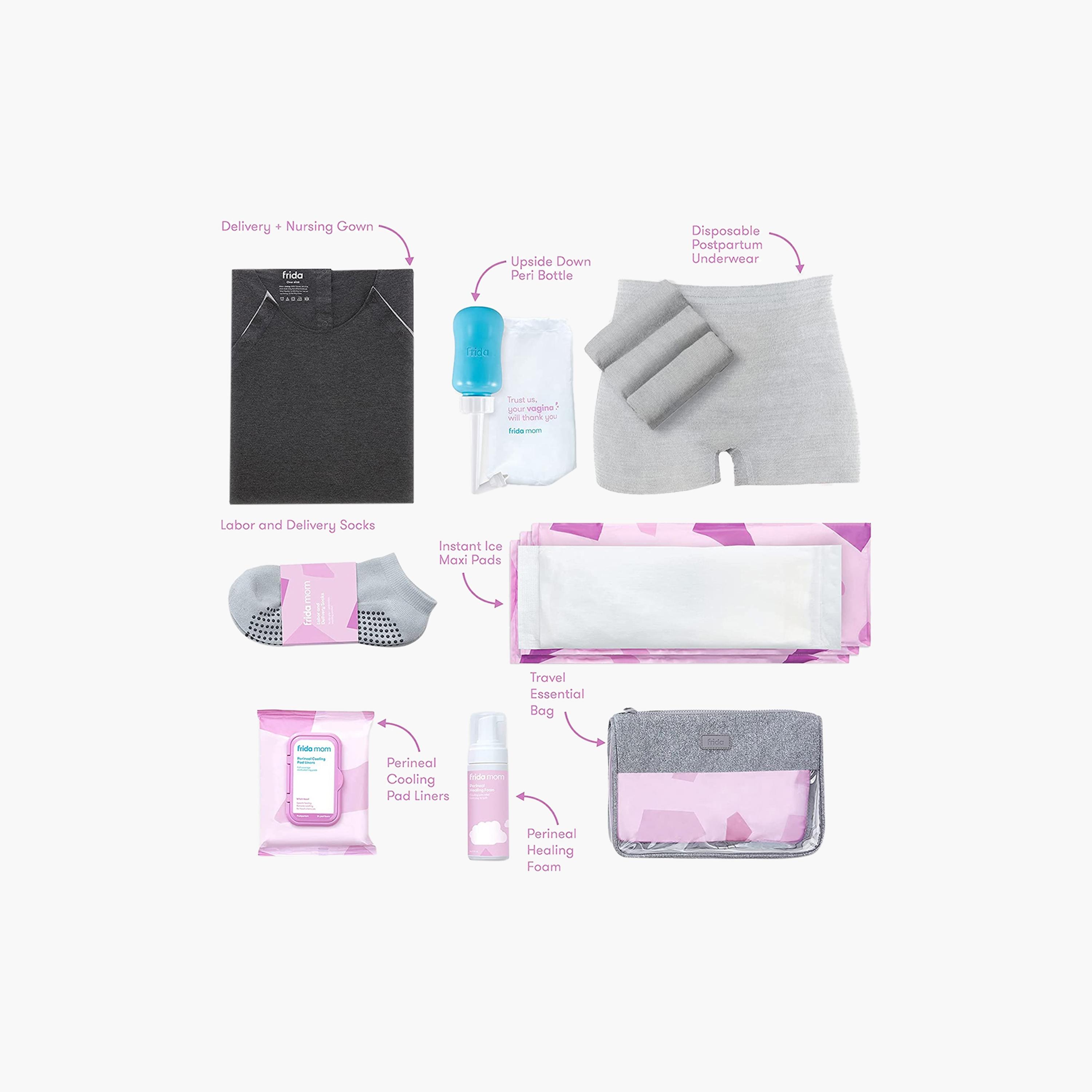 Frida Mom Labor and Delivery Postpartum Recovery Hospital Kit-baby-maternalcare-facialcare-image-2