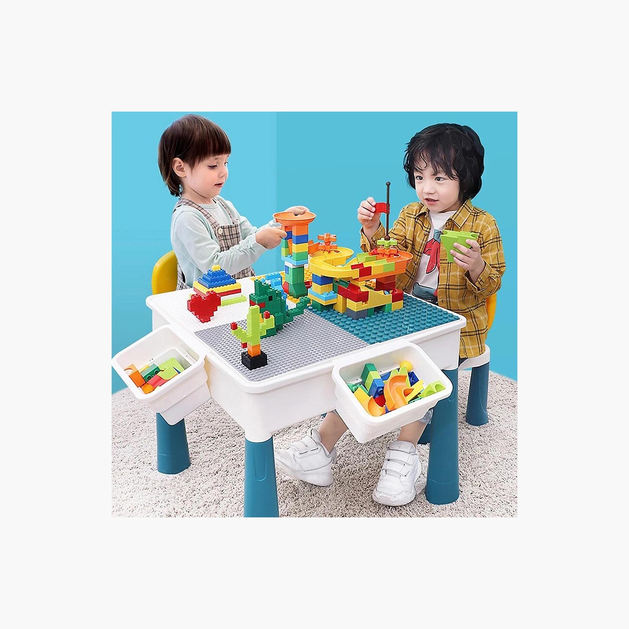 Hoda Way 3-in-1 Building Blocks Table with Storage - 145 Pieces-toys-buildingblocks-blocks-image-9