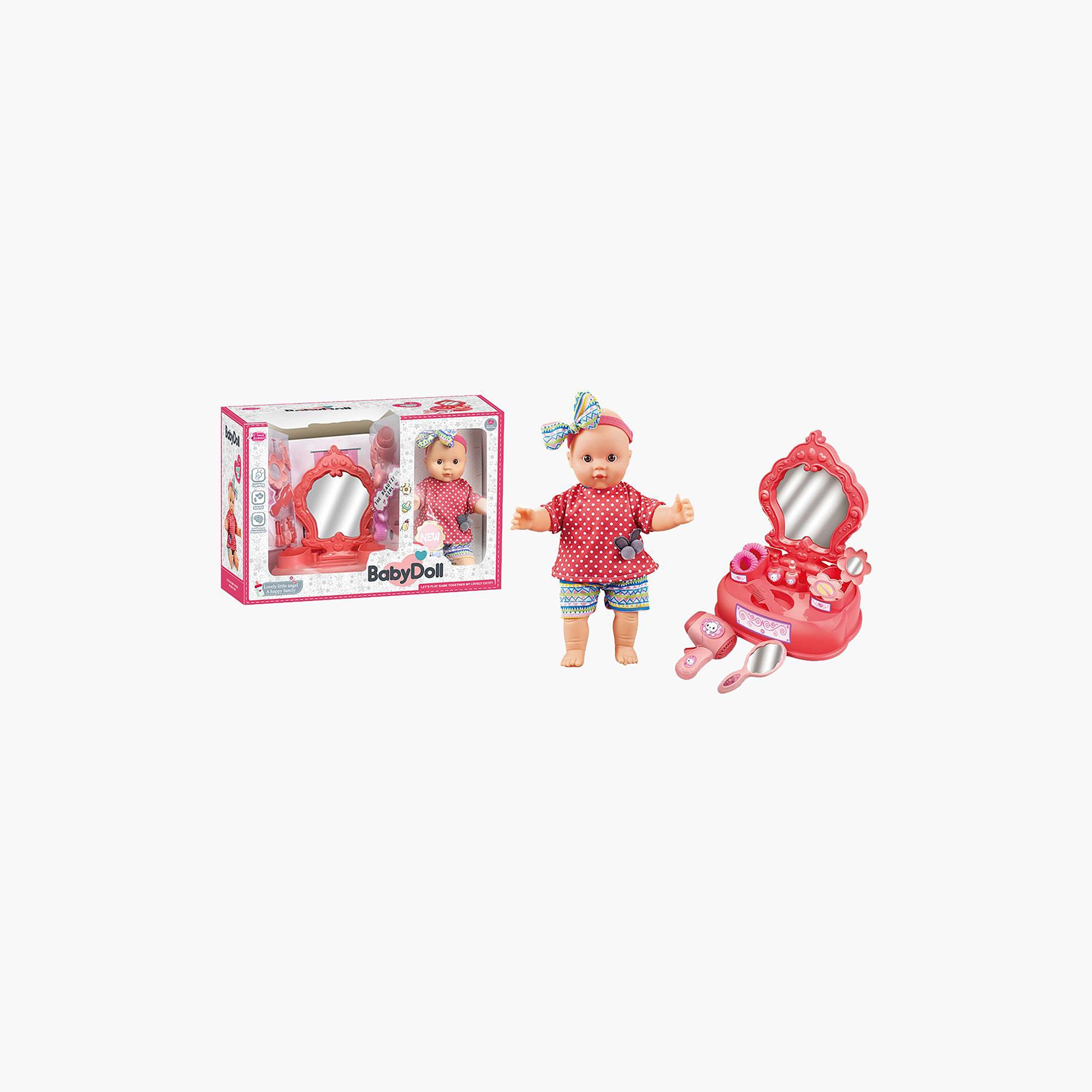 Basmah Baby Doll with Vanity - 14 inches-toys-dollsandplaysets-dollplaysets-image-2