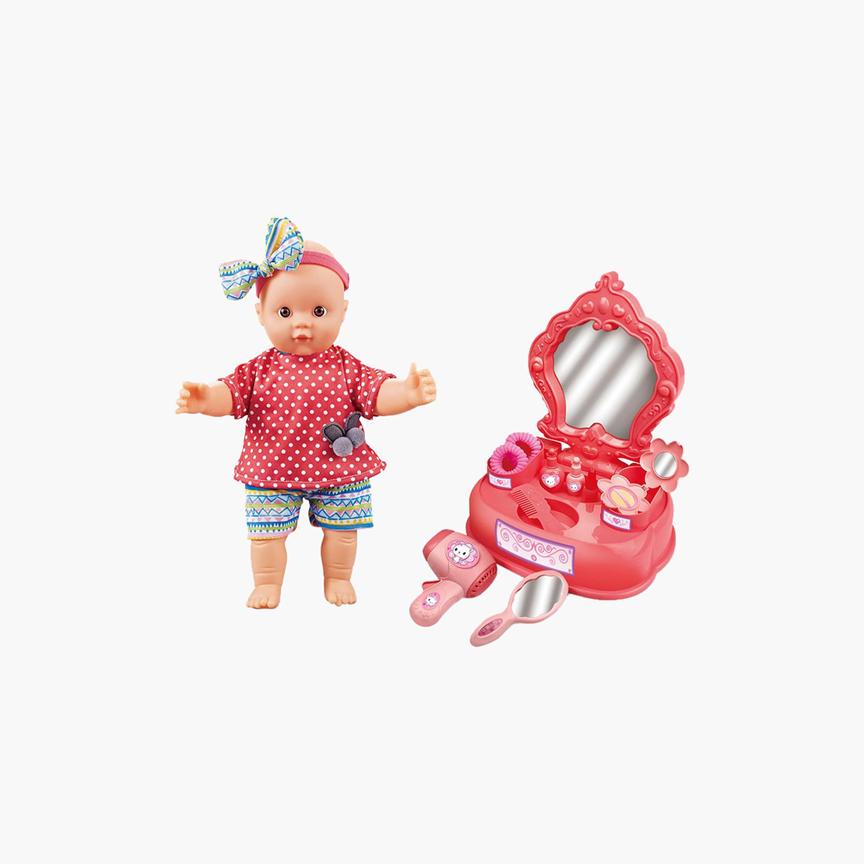 Basmah Baby Doll with Vanity - 14 inches-toys-dollsandplaysets-dollplaysets-image-3
