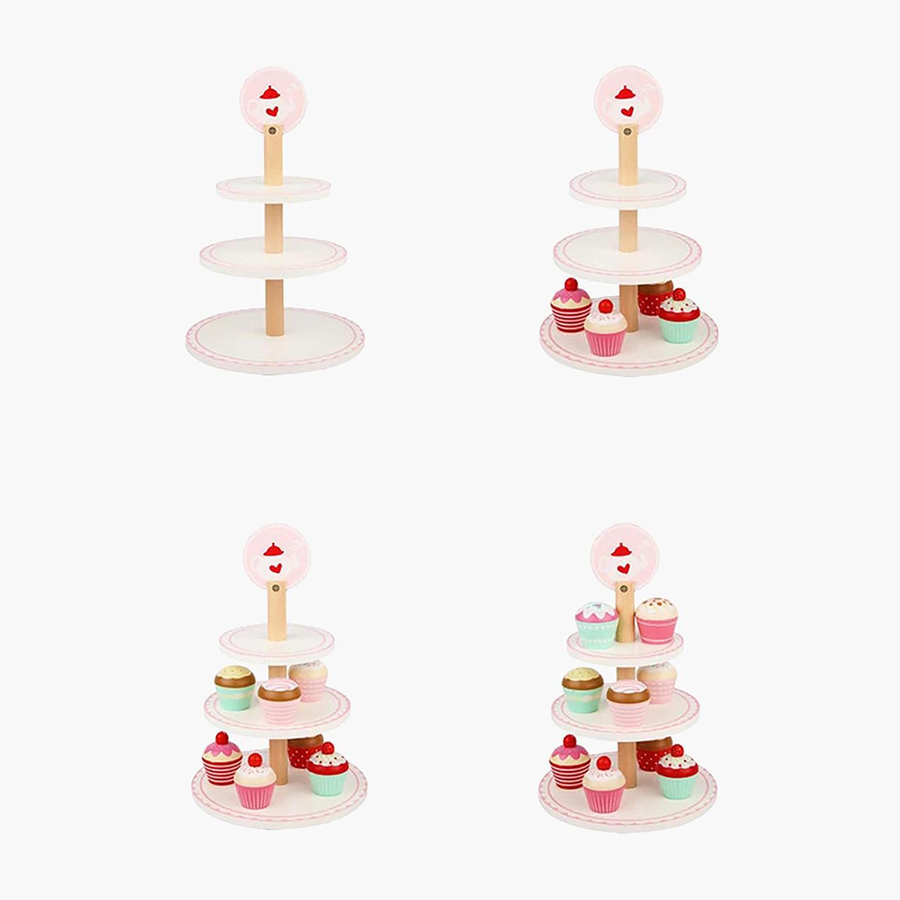 Basmah Wooden Cupcake Stand Playset-toys-roleplay-kitchensets-image-2